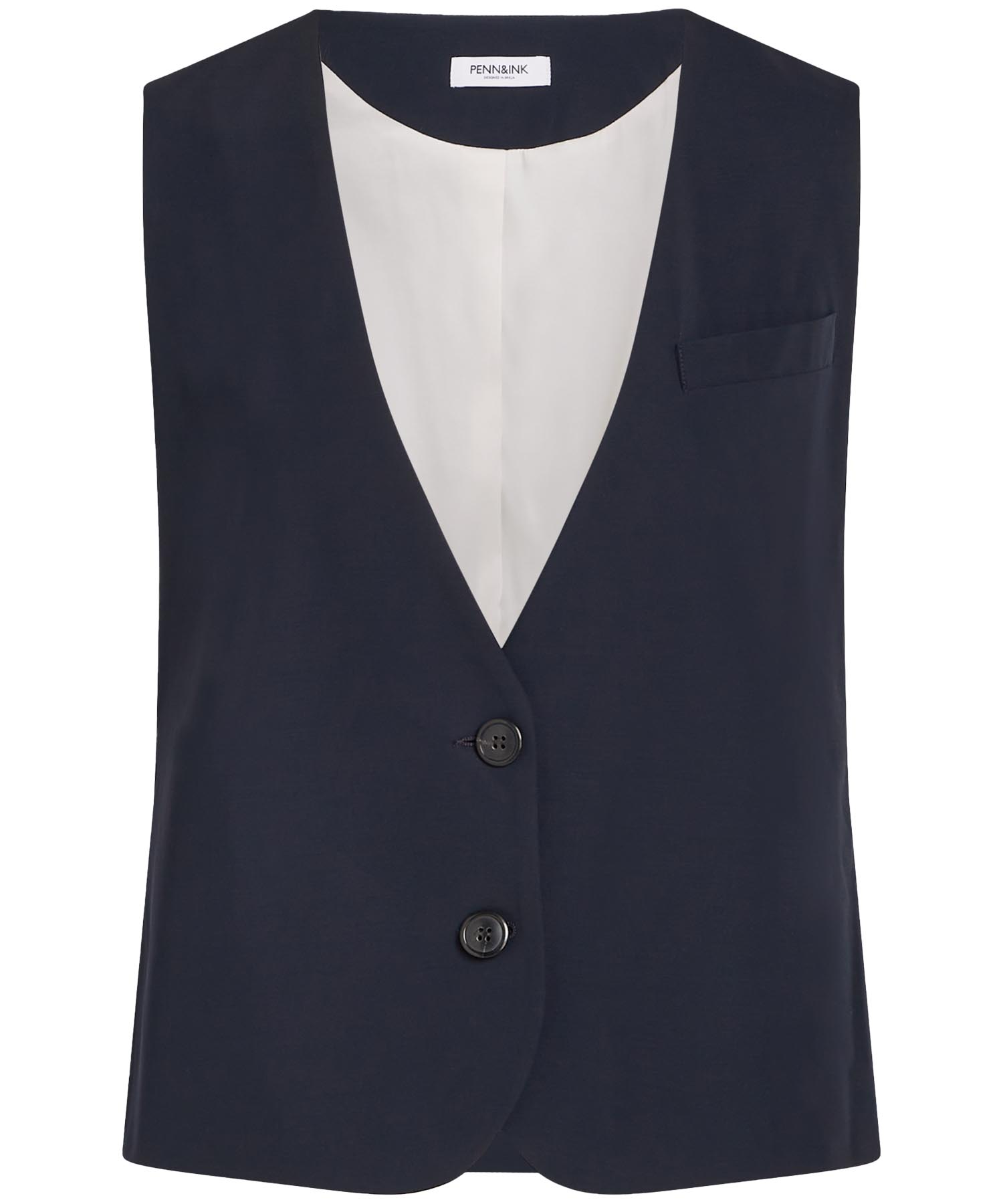 Penn and Ink Weste in Reisequalität in navy