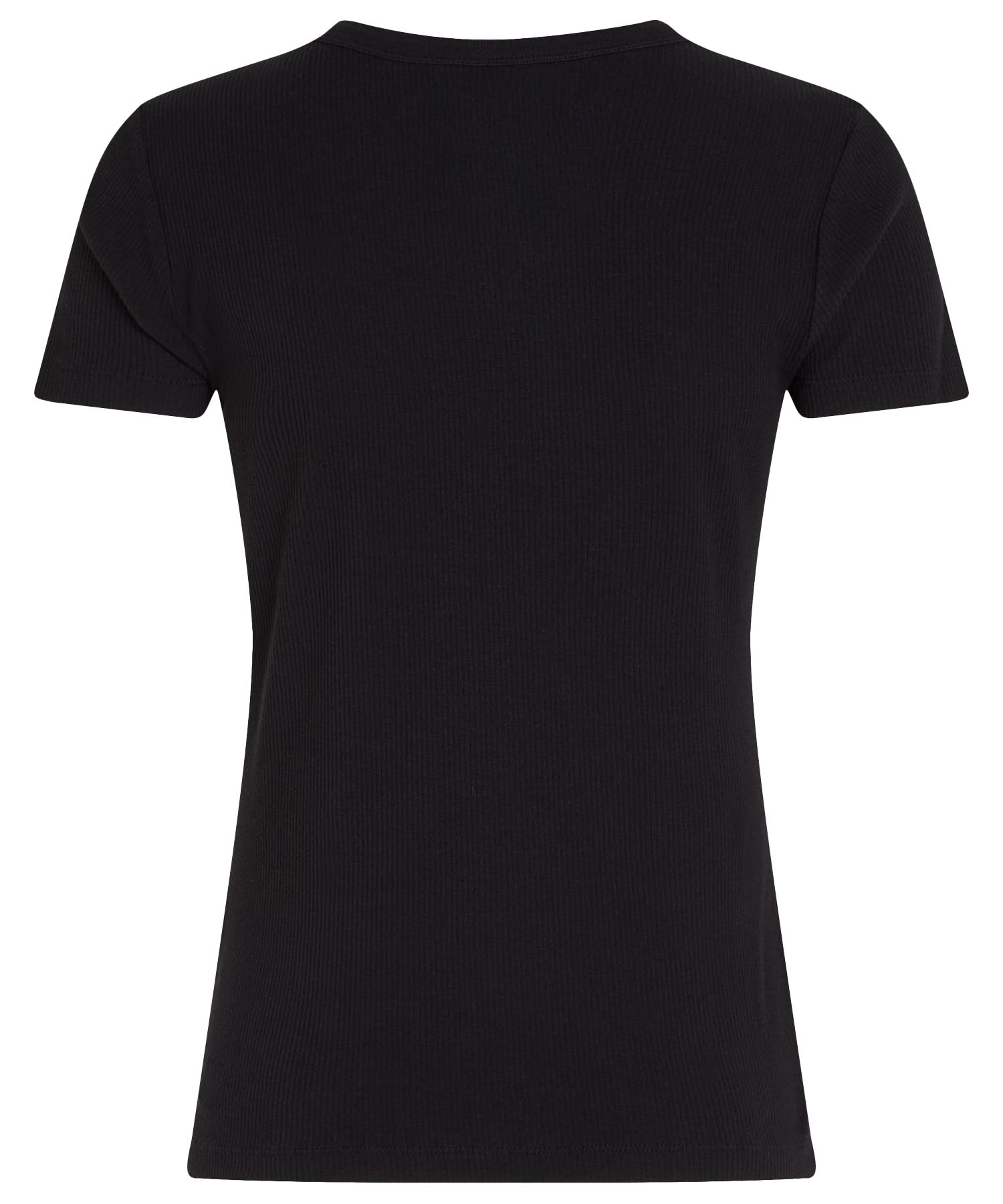 PENN&INK N.Y Shirt aus Baumwolle in Rippenstruktur in schwarz