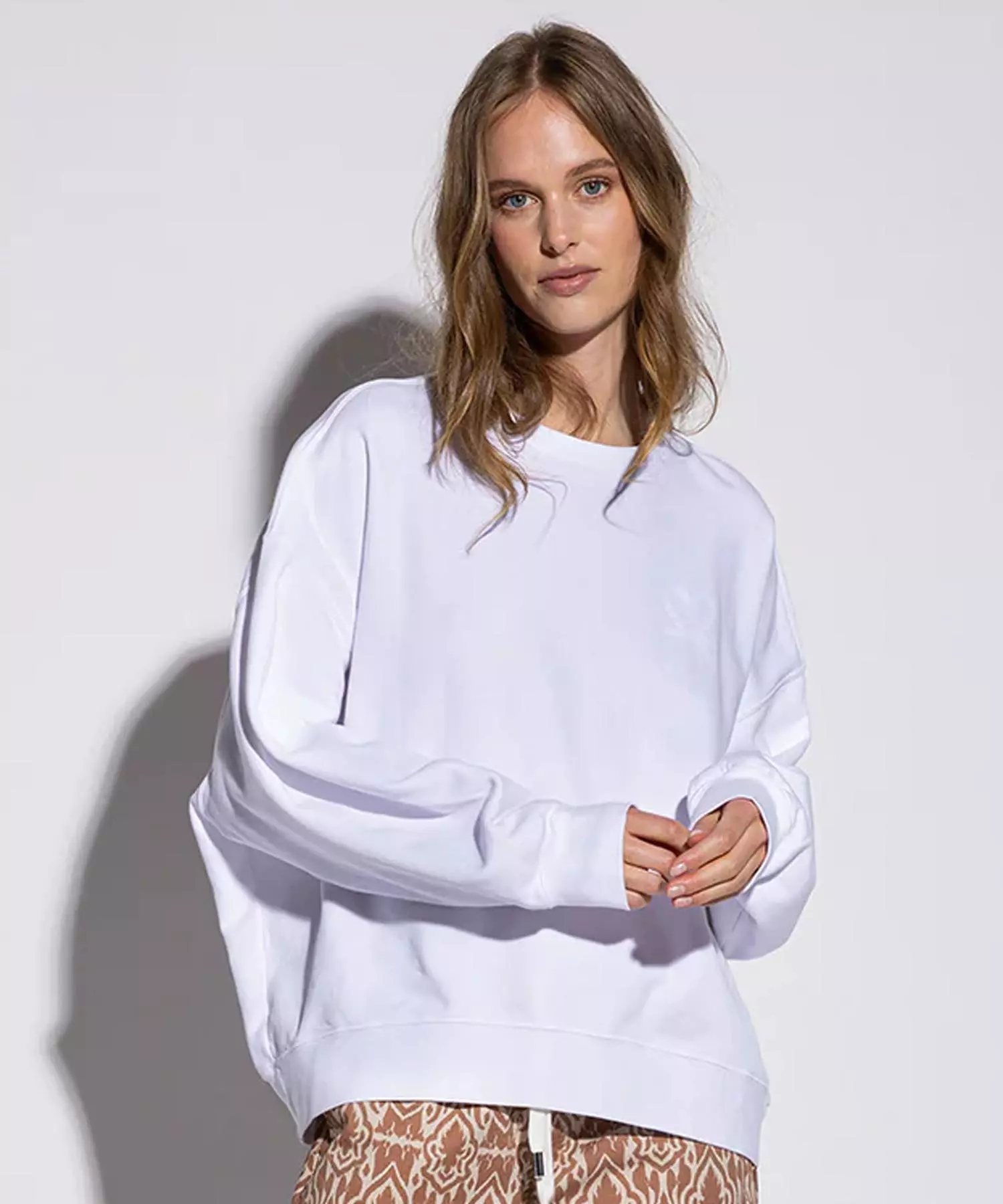 You Too Sweatshirt Tessa aus Baumwolle in weiss