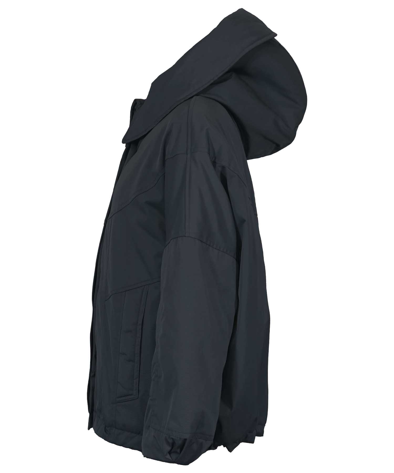 Blonde No. 8 Jacke Elin M in Schwarz mit Kapuze und Webpelz