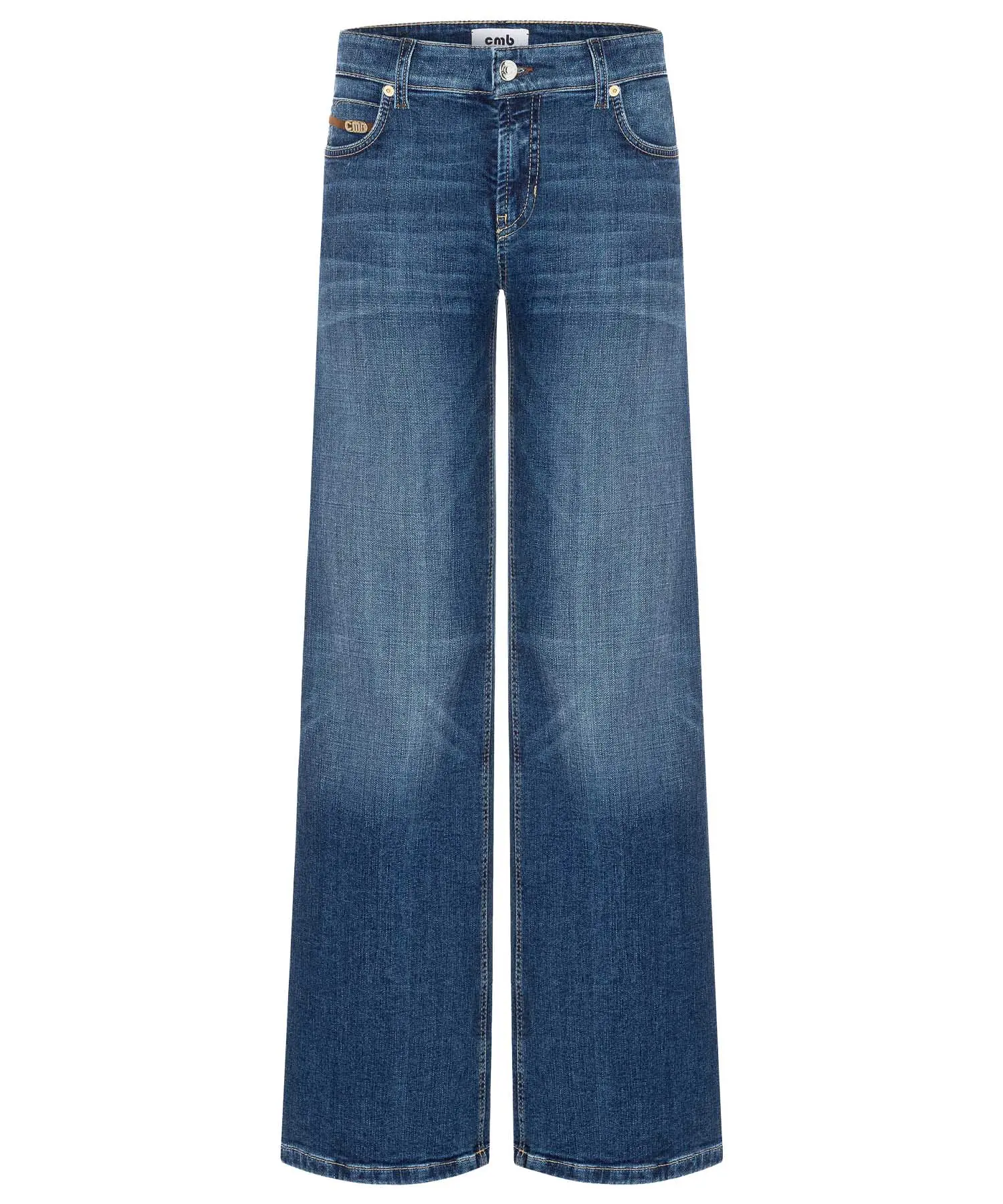 Cambio Modell Tess  | moderne Jeans in mittelblauer Waschung