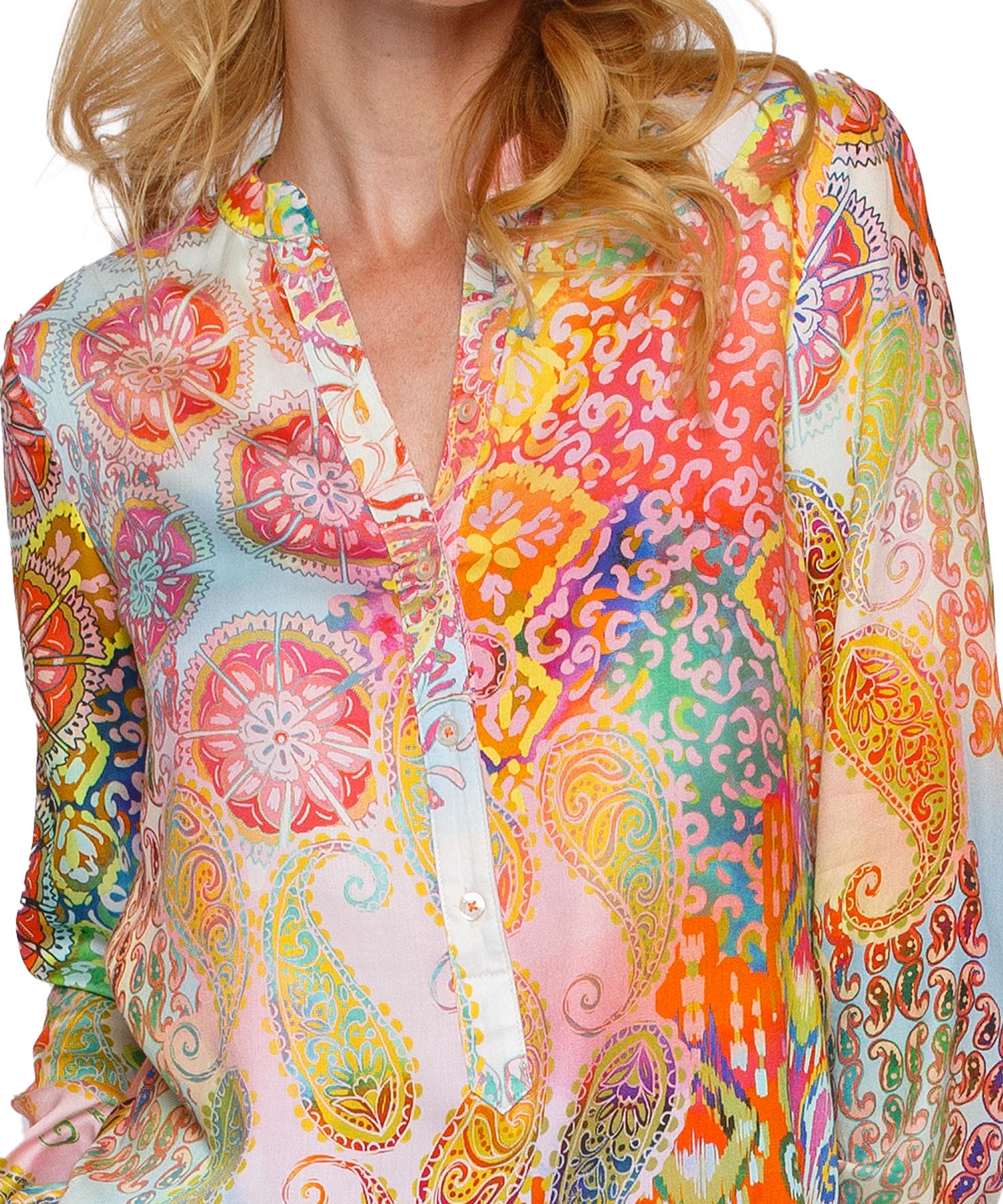 Emily van den Bergh Bluse Multicolour Patch