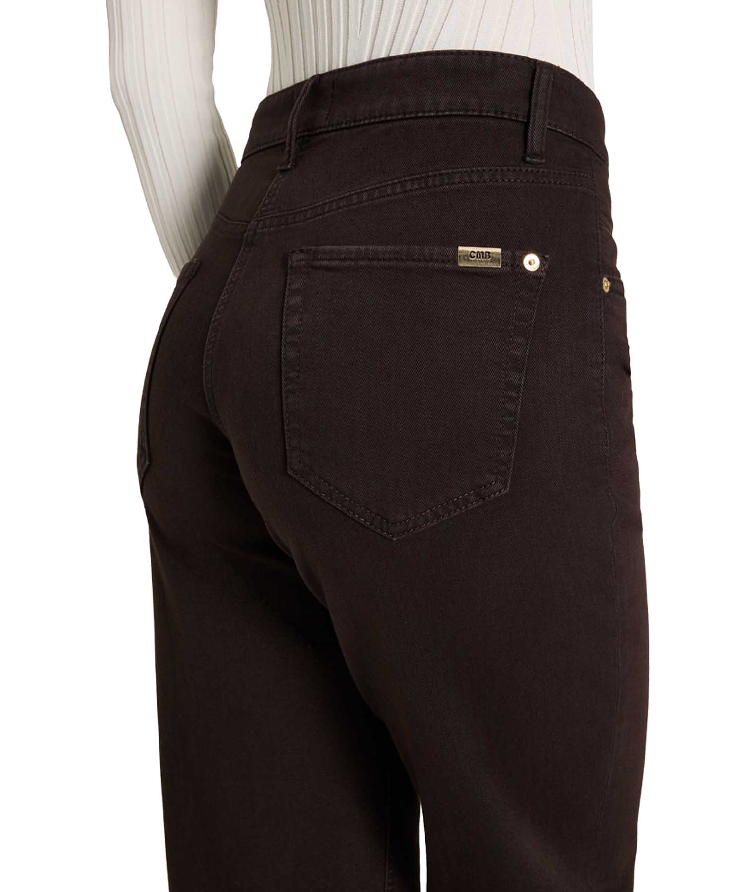 Cambio Jeans Elin Barrel Fit in Dark Chocolate | Modehaus Wörmann