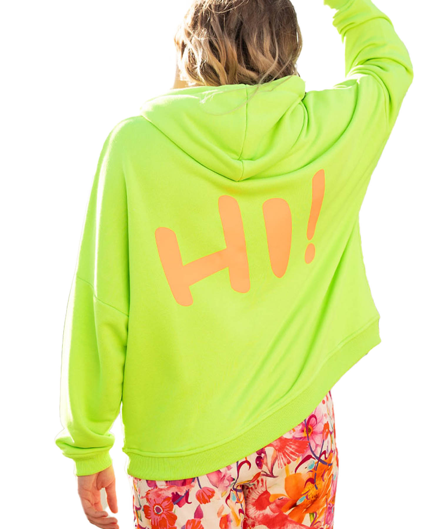 Miss Goodlife Hoodie Hi! Hi! in neon