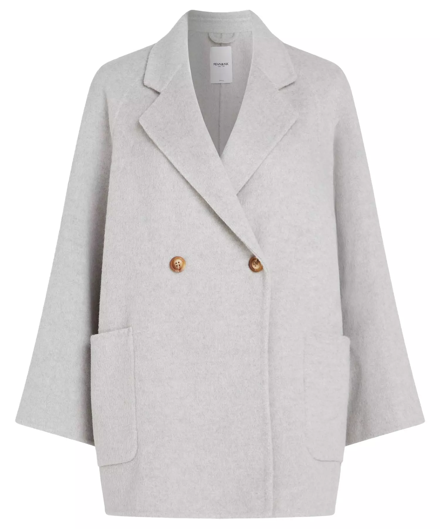 Penn and Ink Jacke aus Wolle in grau