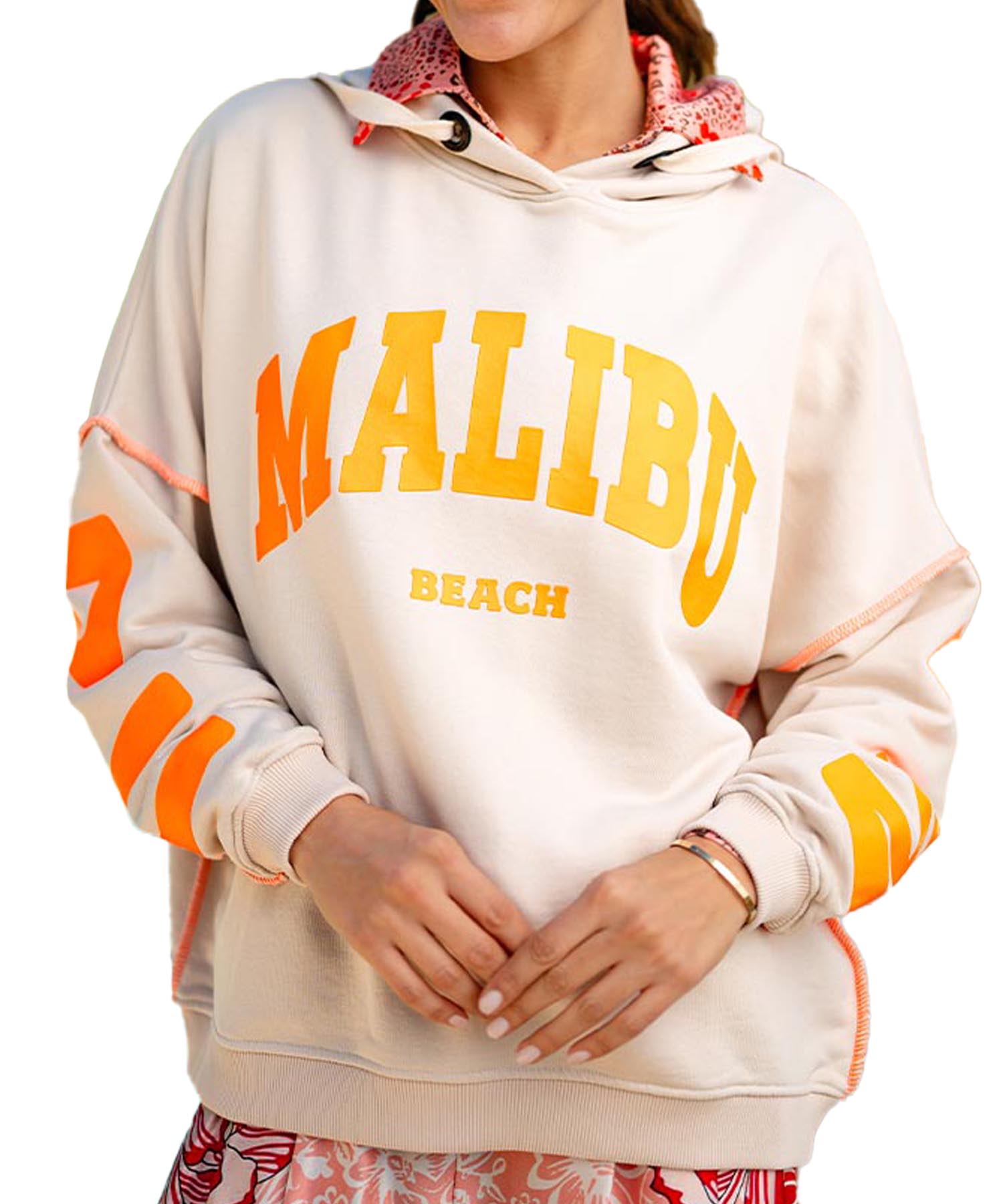 Miss Goodlife Hoodie Malibu Beach in sand