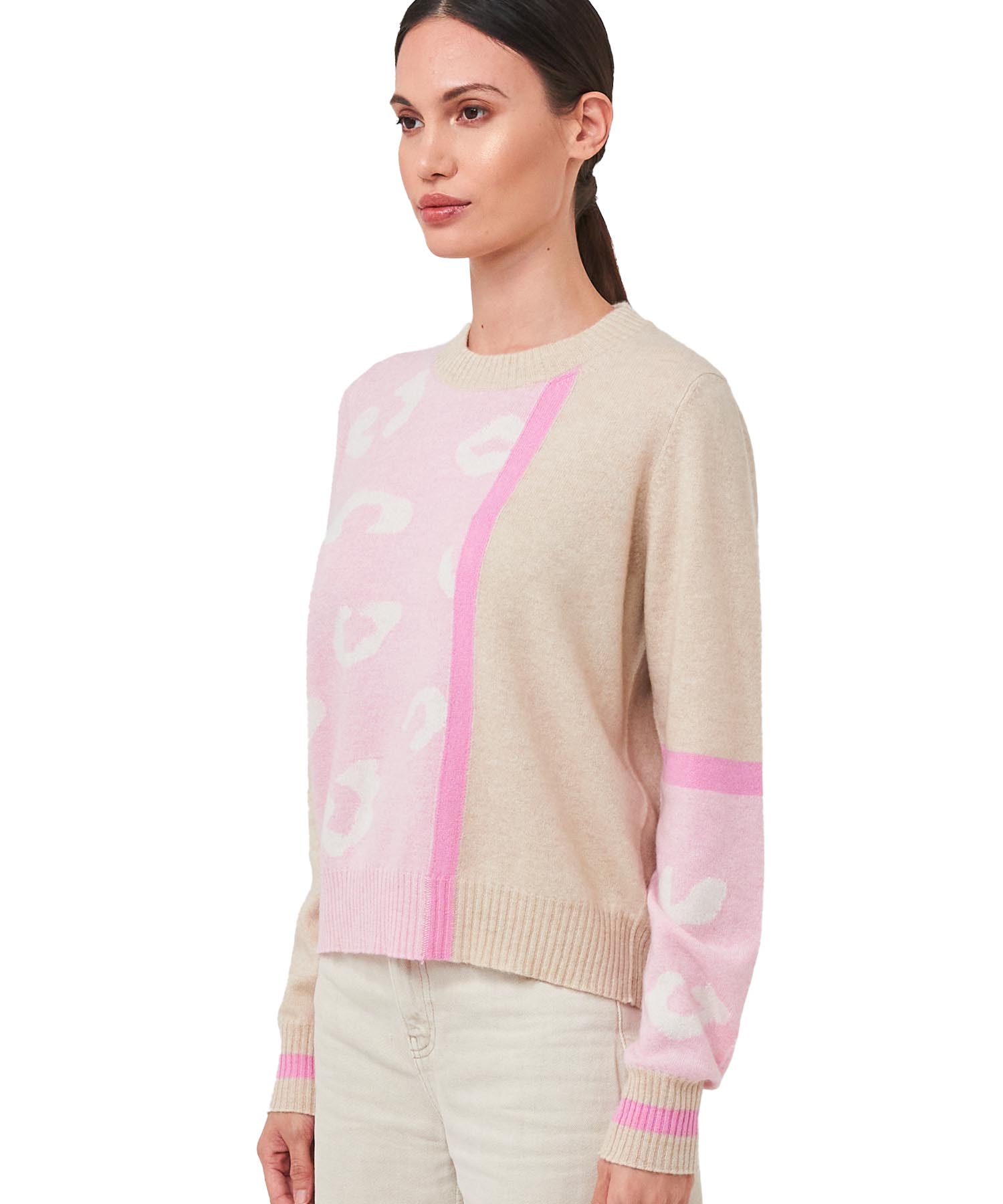 Patchwork-Pullover aus reinem Cashmere von Brodie