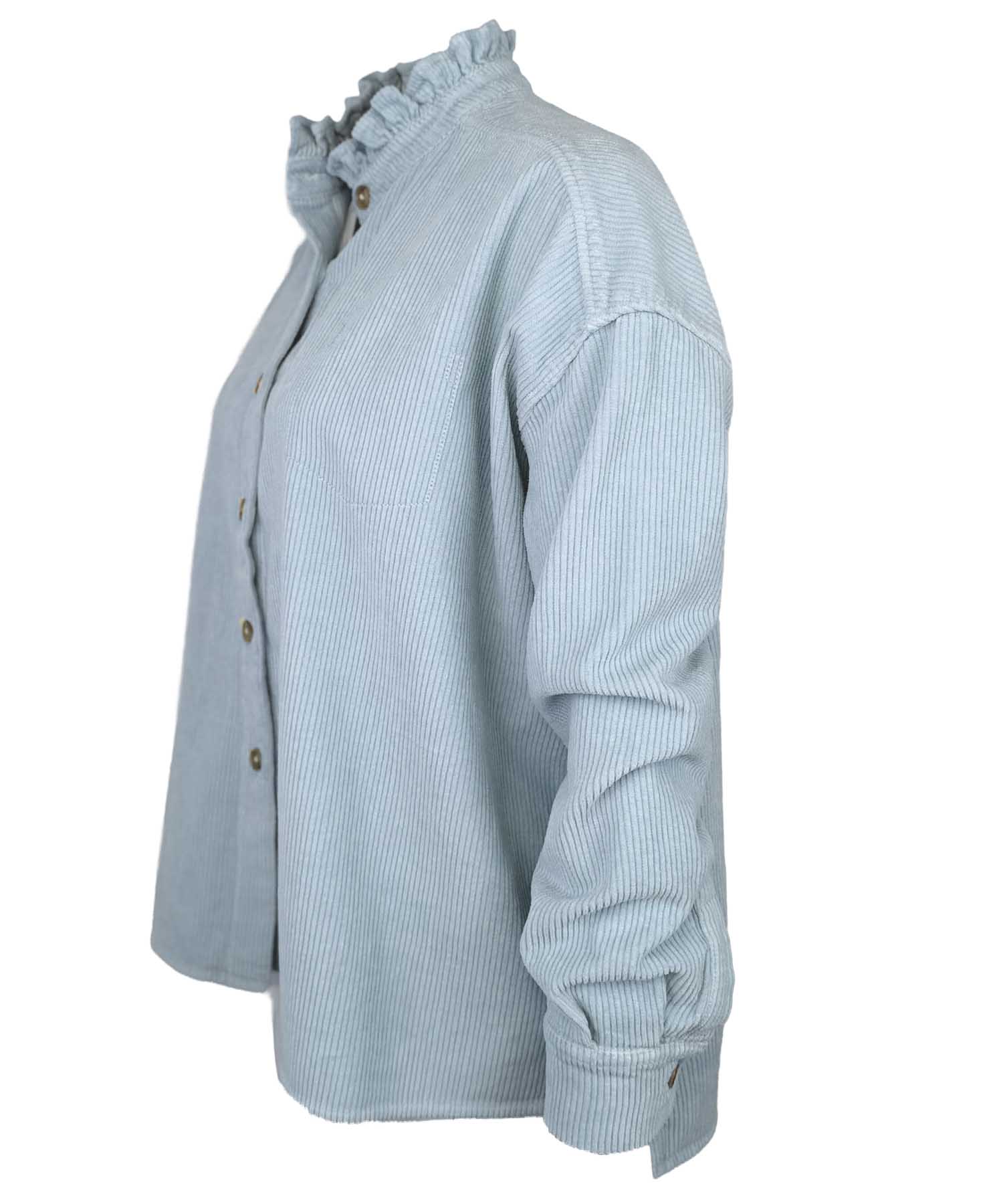 Narli Collection Cordbluse im lässigen Oversize-Look
