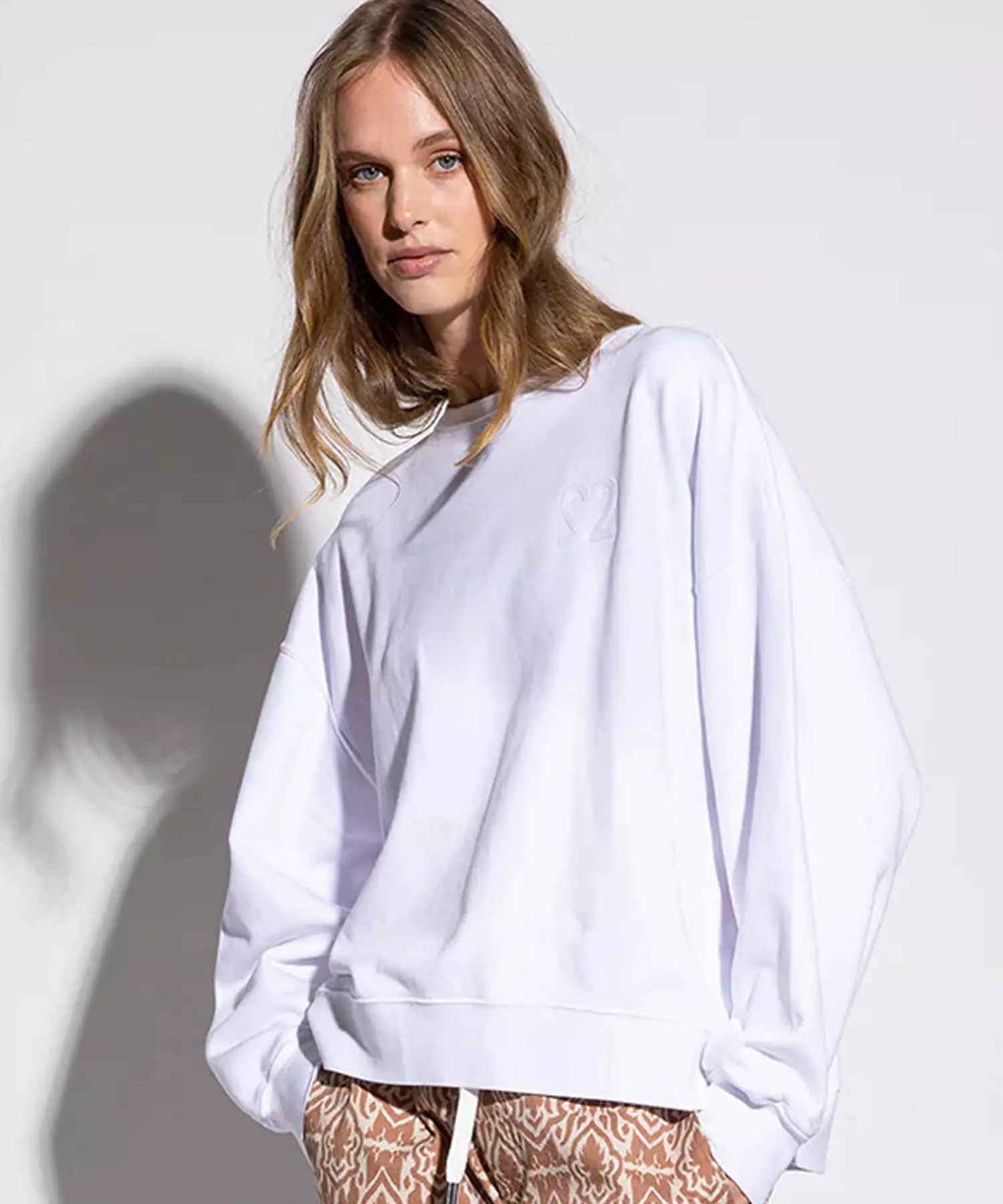 You Too Sweatshirt Tessa aus Baumwolle in weiss