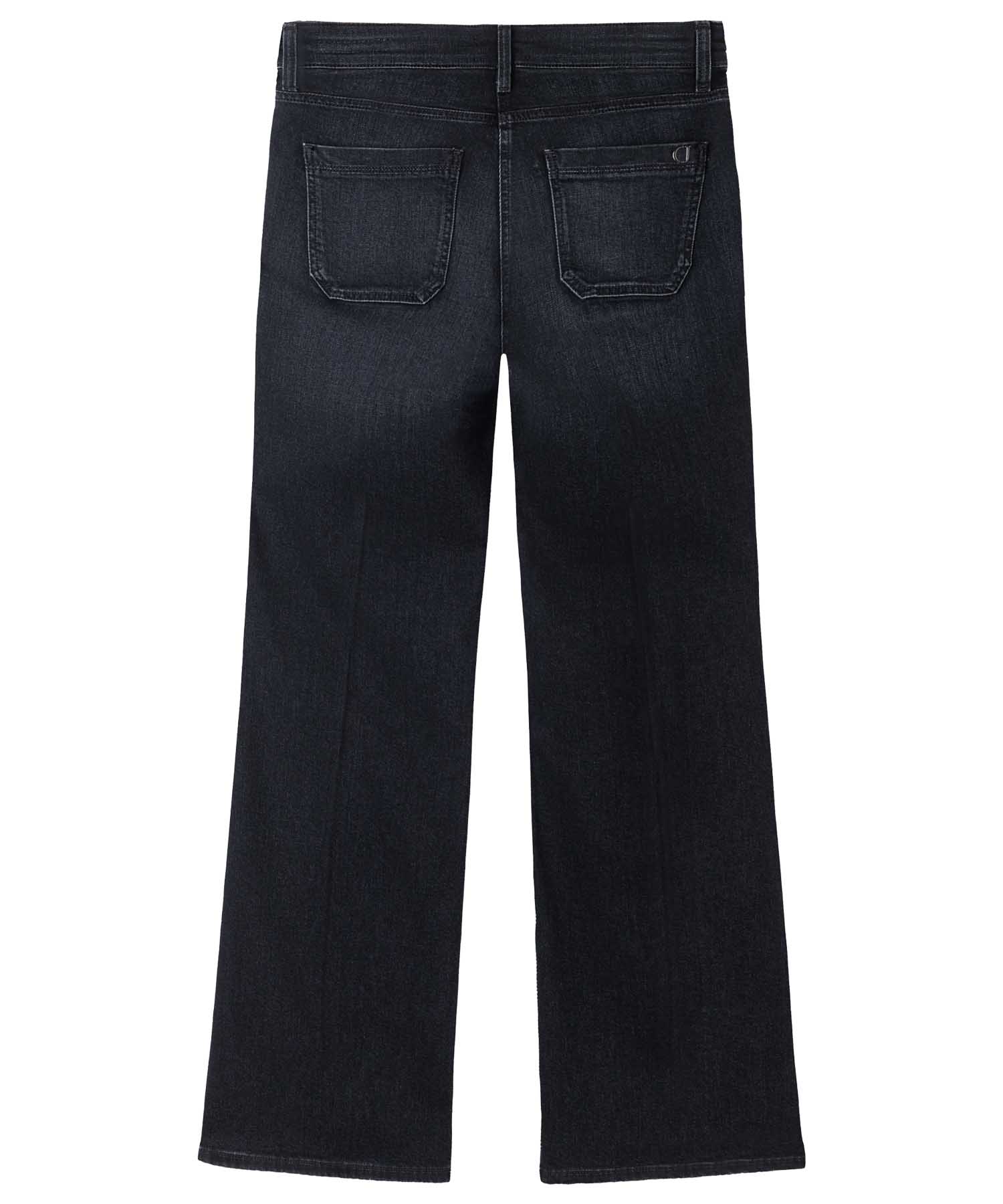 Cambio Jeans Tess Wide Leg in Black Black Denim | Modehaus Wörmann