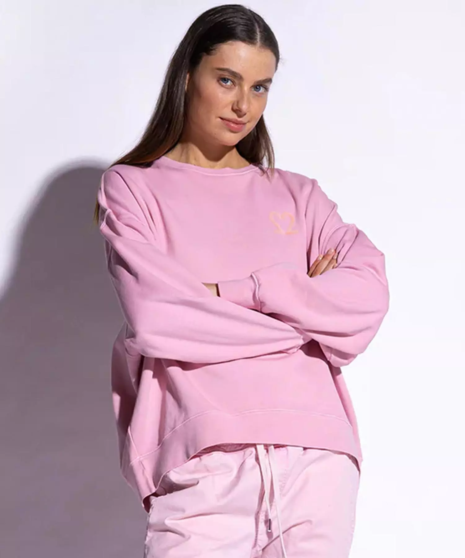 You Too Sweatshirt Tessa aus Baumwolle in rosé