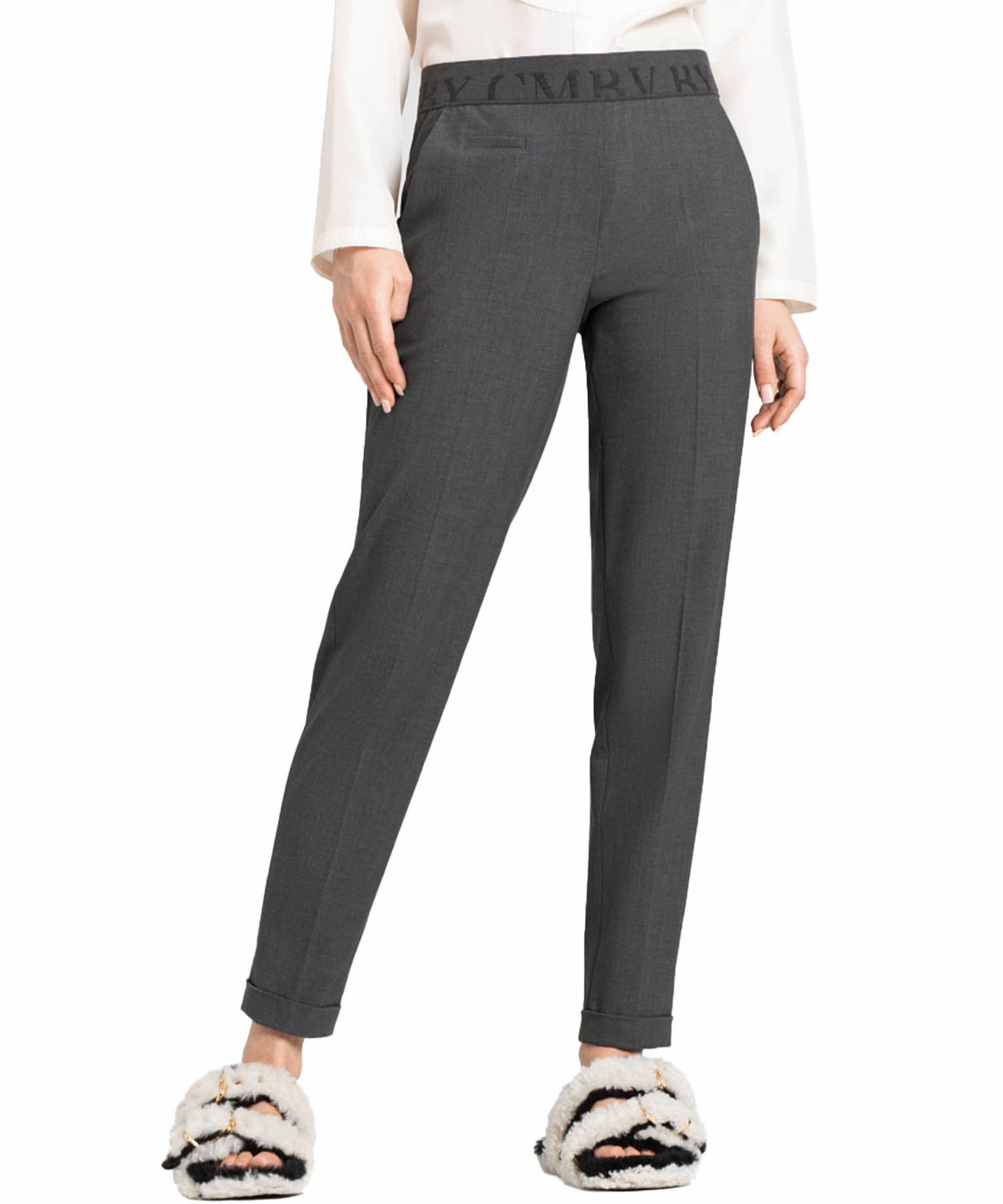 Cambio Hose Kim aus Techwool in dunkelgrau