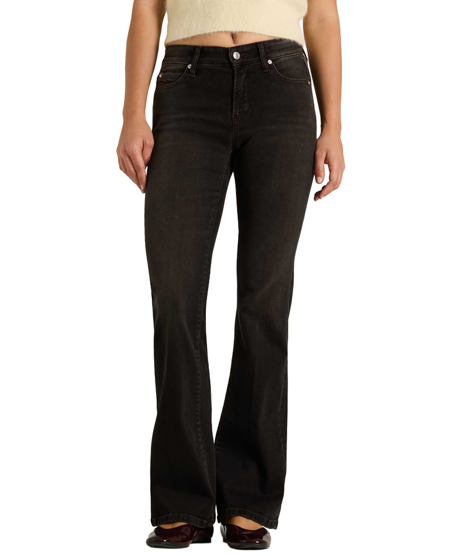 Cambio Jeans Paris Flared in Dunkelbraun Used | Modehaus Wörmann
