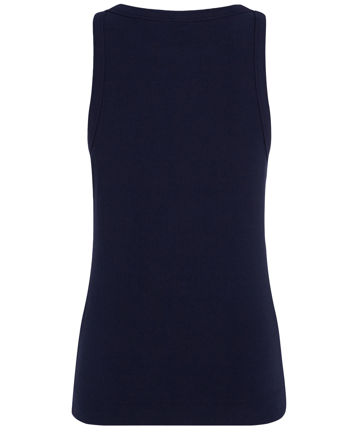 PENN&INK N.Y Top aus Baumwolle in Rippenstruktur in navy
