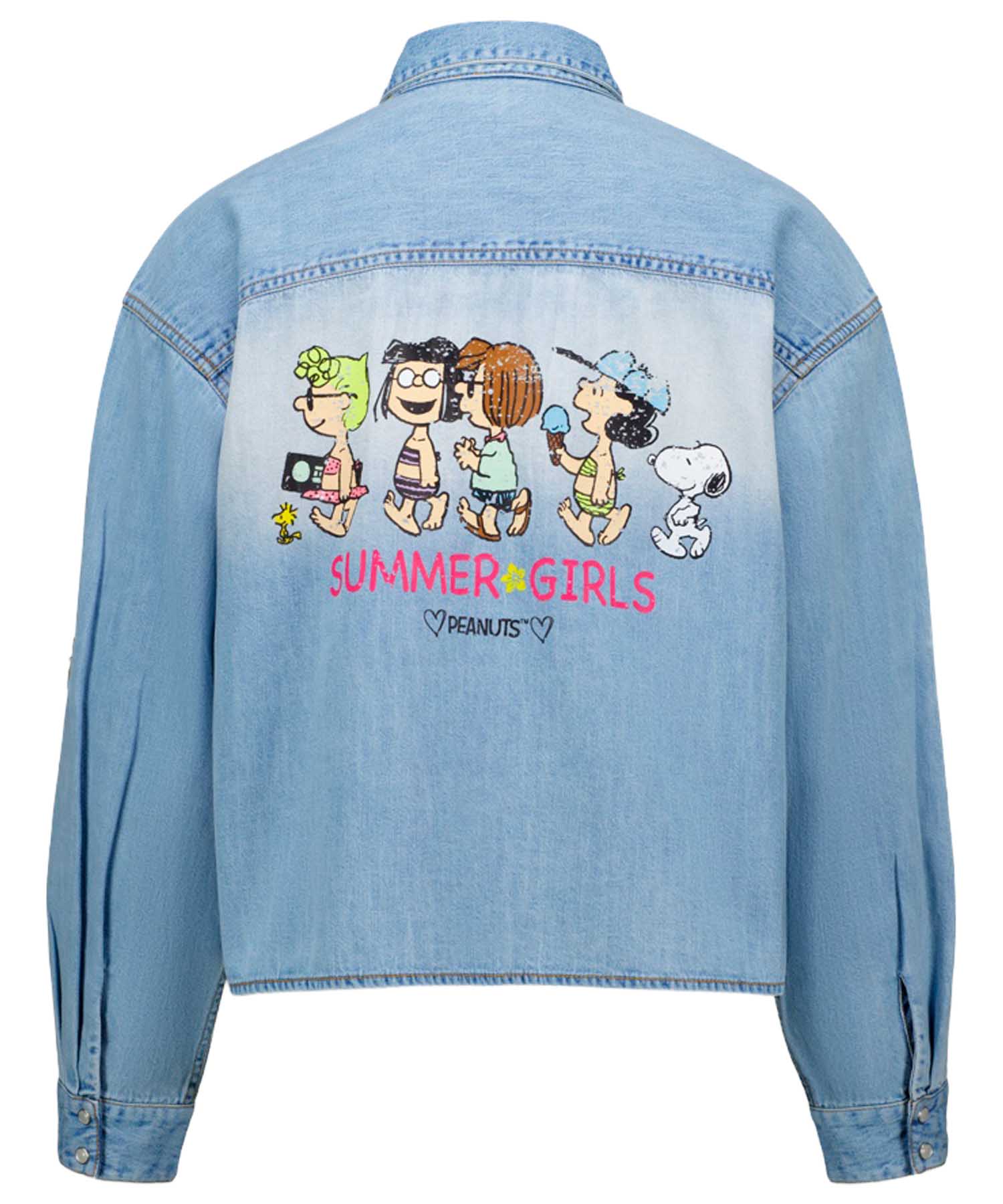 Princess Goes Hollywood kurzes Jeanshemd mit ikonischem Peanuts Print