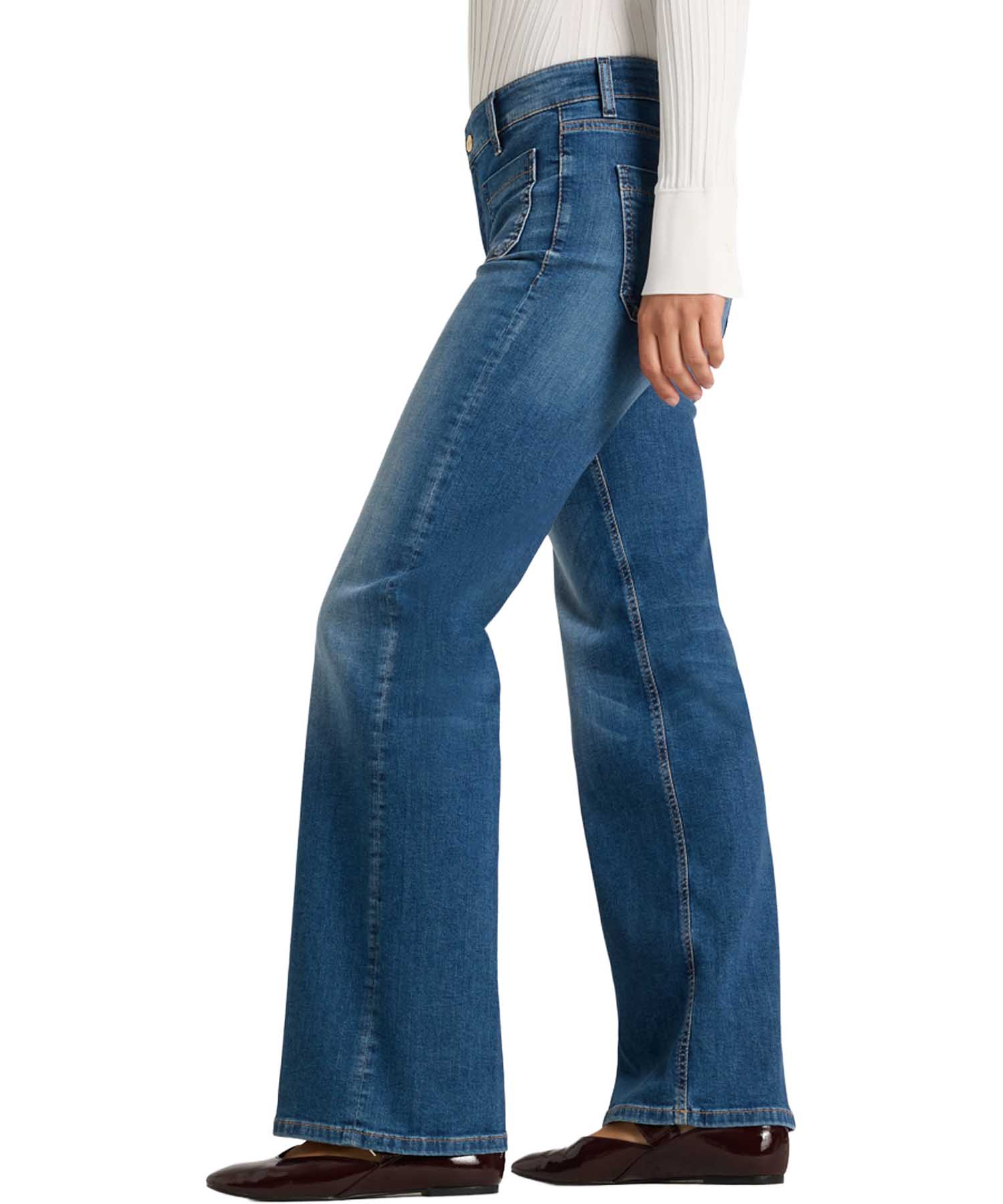 Cambio flared Jeans Amara in feminine contrast | Modehaus Wörmann