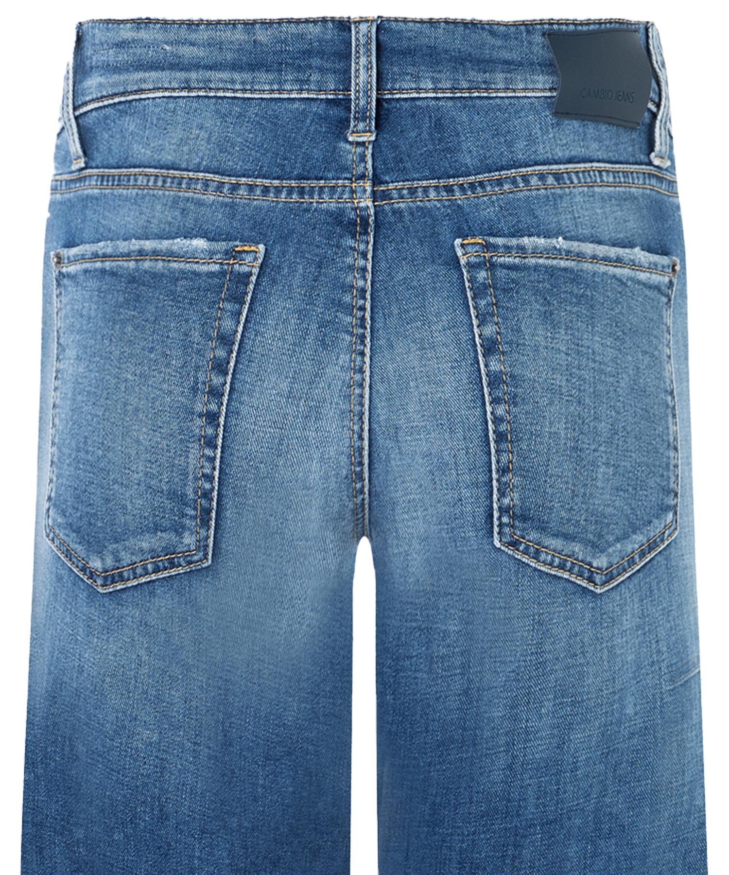 Cambio Jeans Tess | weite Jeans für stilvolle Looks in mittelblauer Waschung