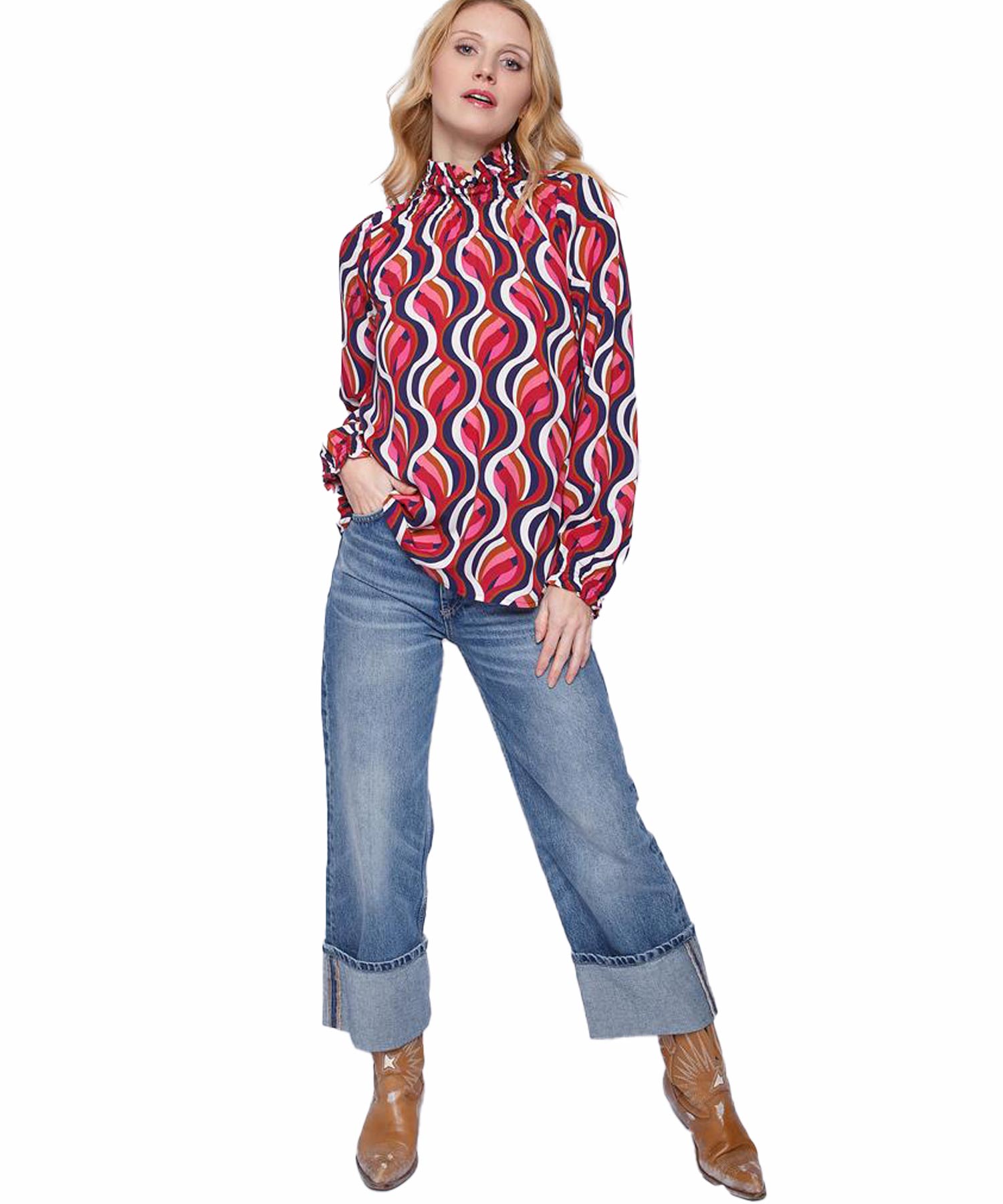 Emily van den Bergh Schlupf Bluse aus Viskose