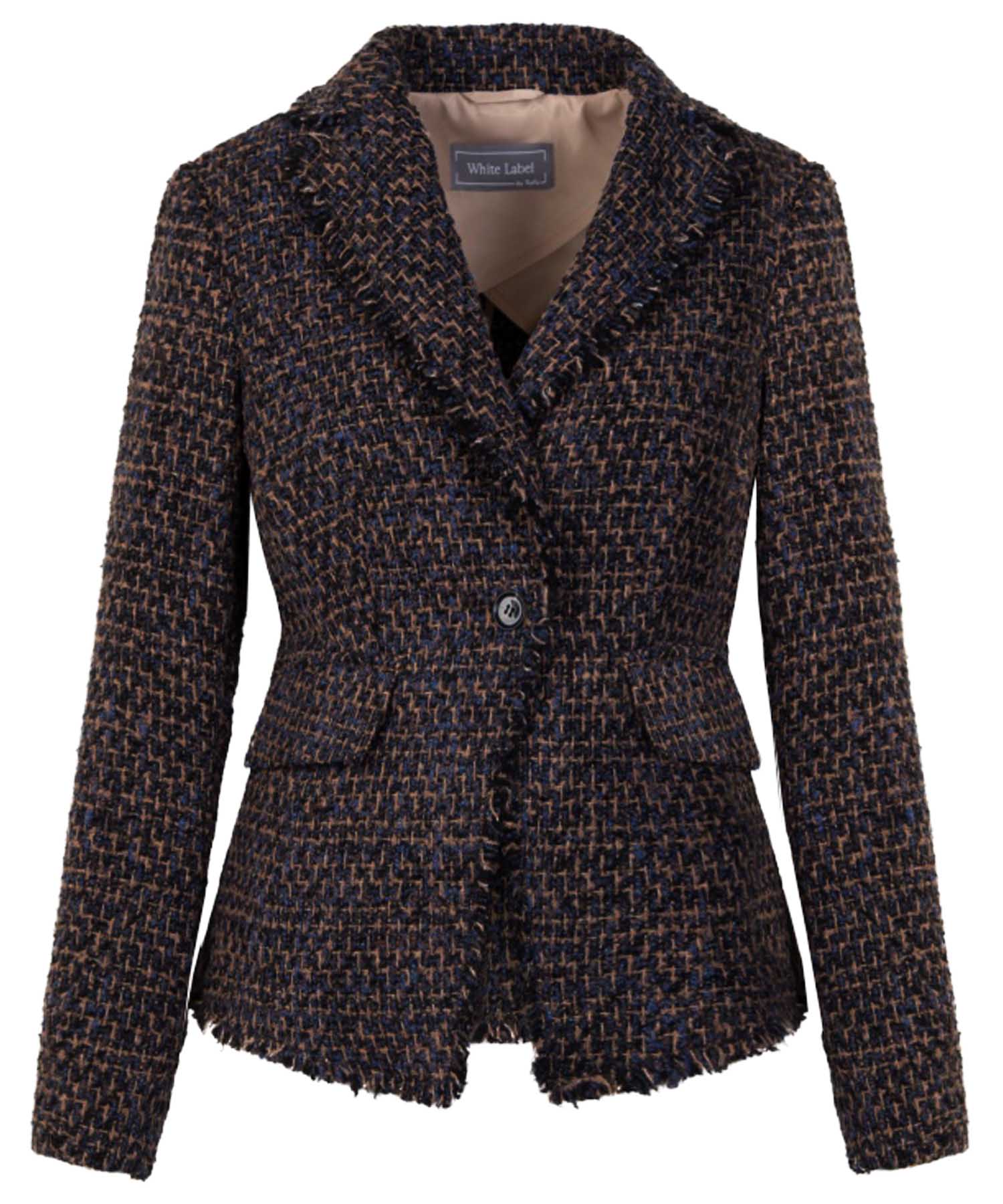 White Label Tweedblazer in Braun-Schwarz | Modehaus Wörmann