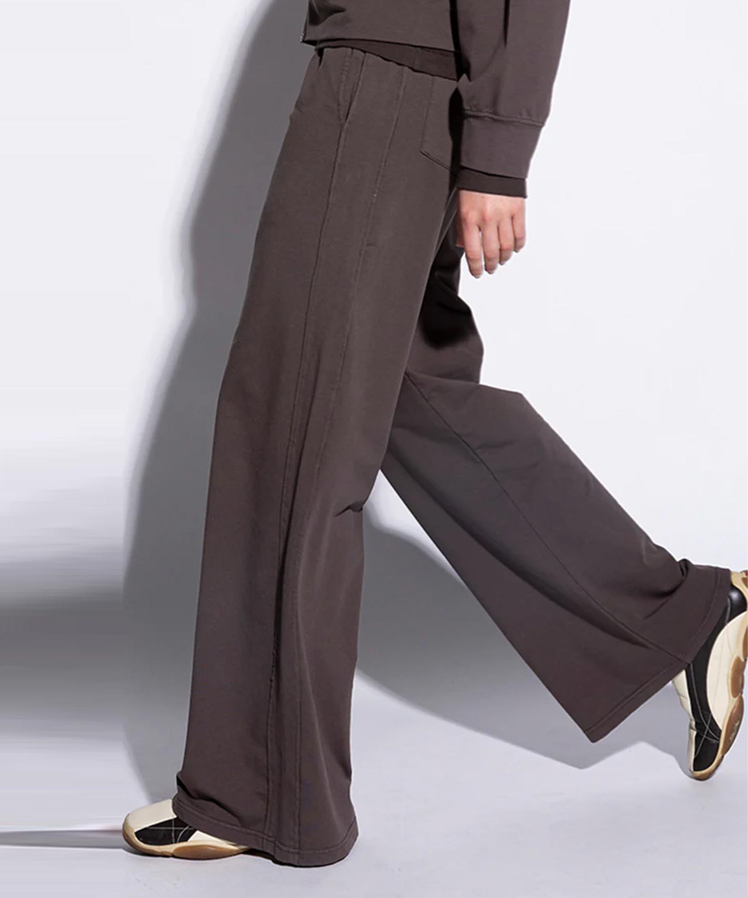 Hose Kim aus Jersey in braun