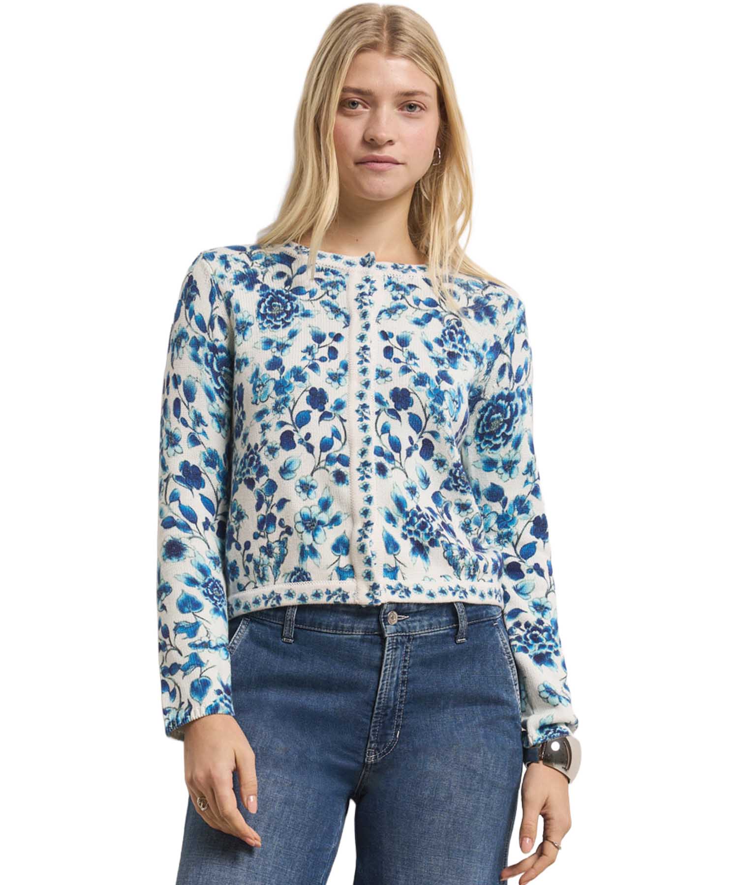 Princess goes Hollywood Strickjacke mit Blumenprint