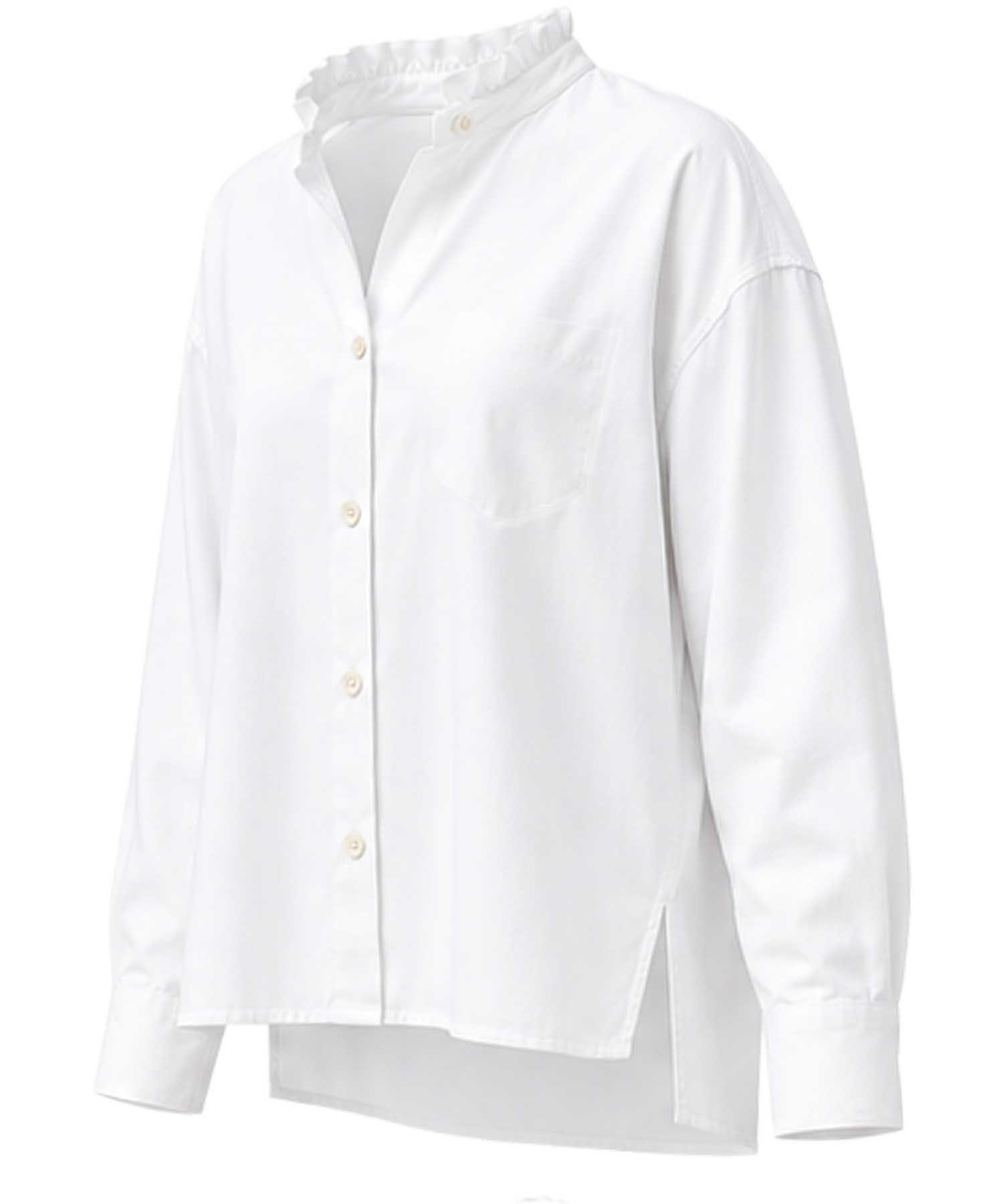 NARLI COLLECTION Oversize-Bluse in Weiß aus reiner Baumwolle