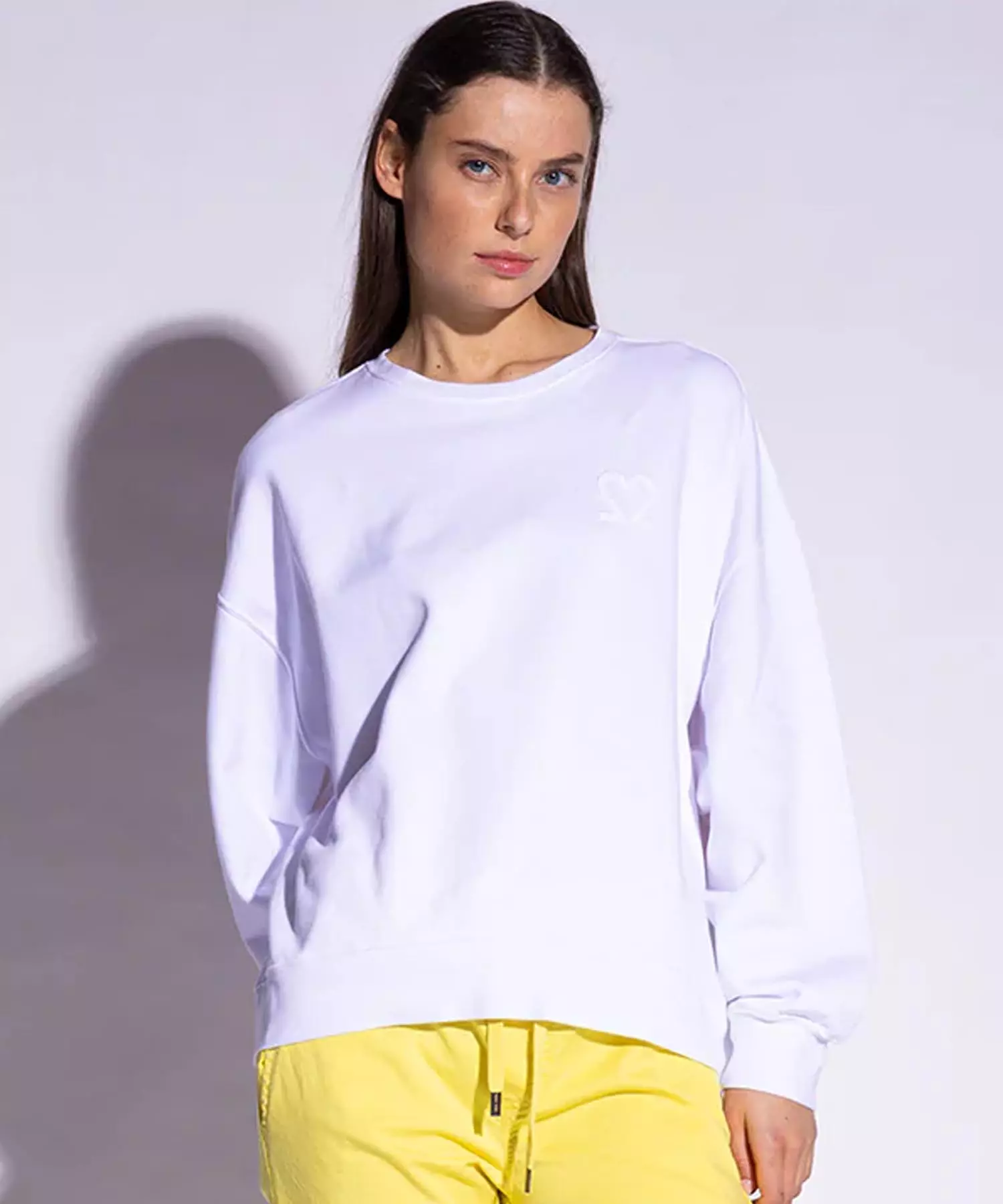 You Too Sweatshirt Tessa aus Baumwolle in weiss