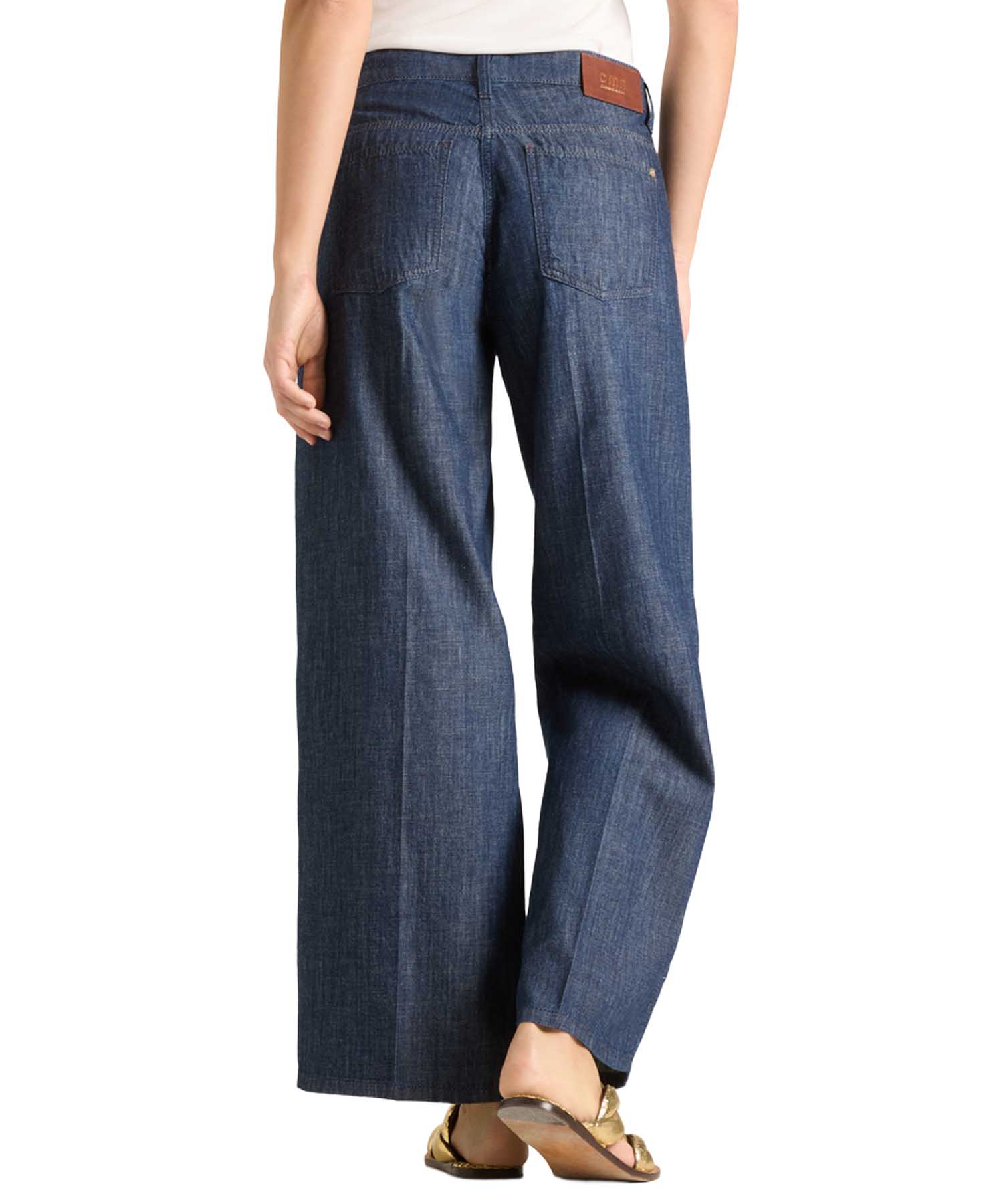 Camibo Aimee Seam Cropped – moderne Wide Leg Jeans aus leichter Baumwolle