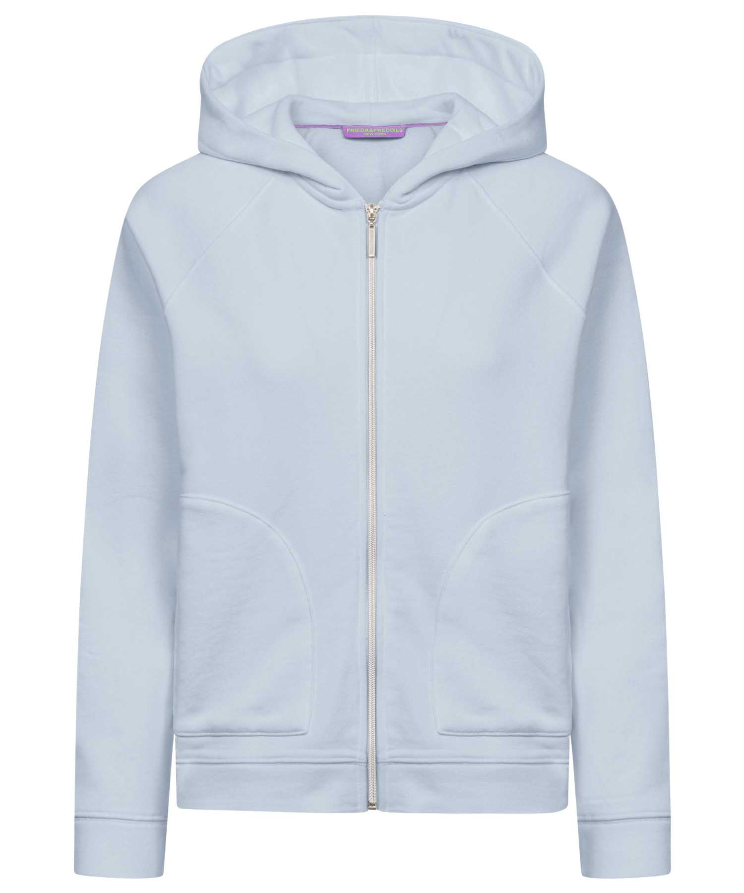 Frieda & Freddies Sweatjacke – Hellblau | Reine Baumwolle