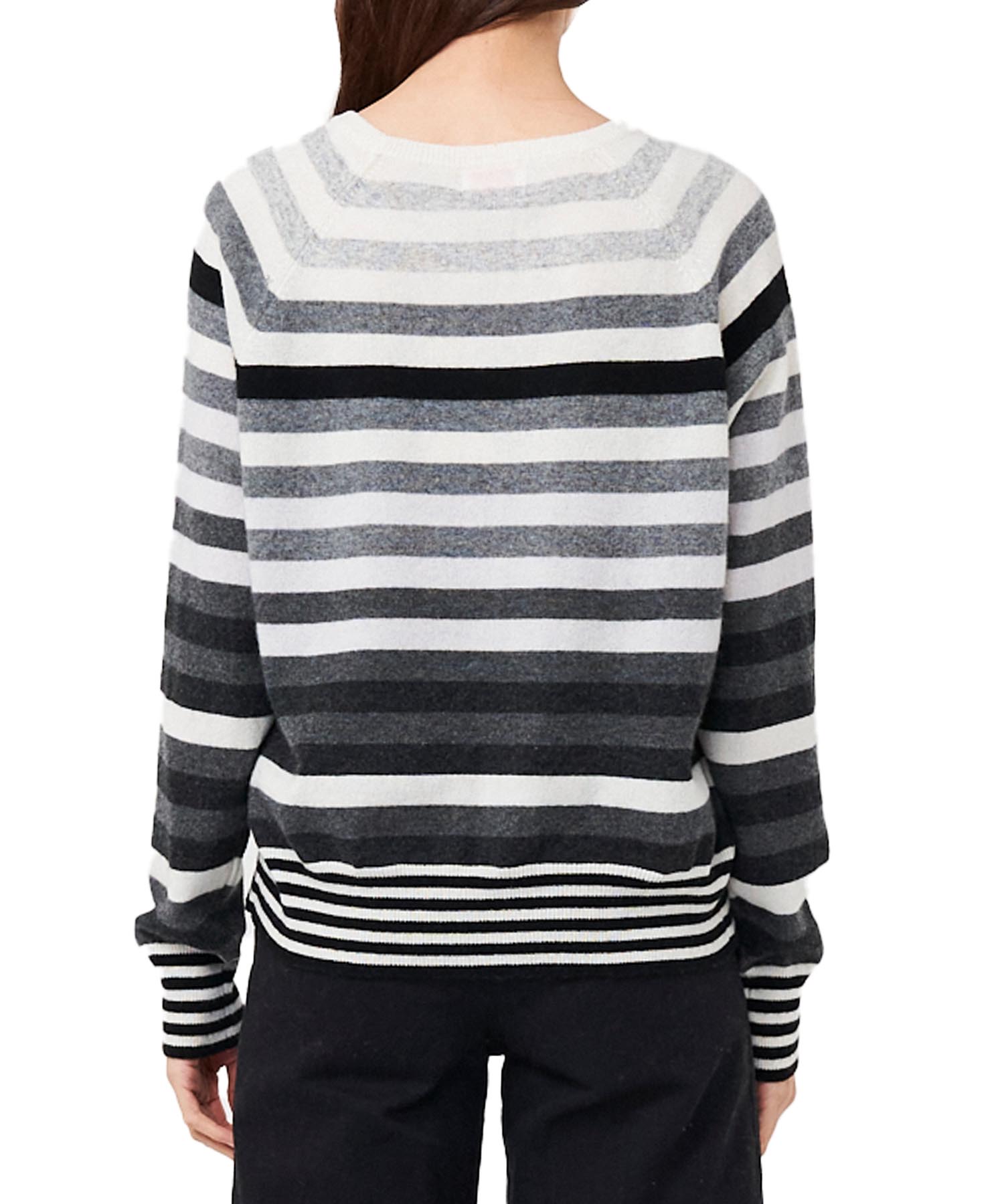 Streifen Pullover aus reinem Cashmere von Brodie