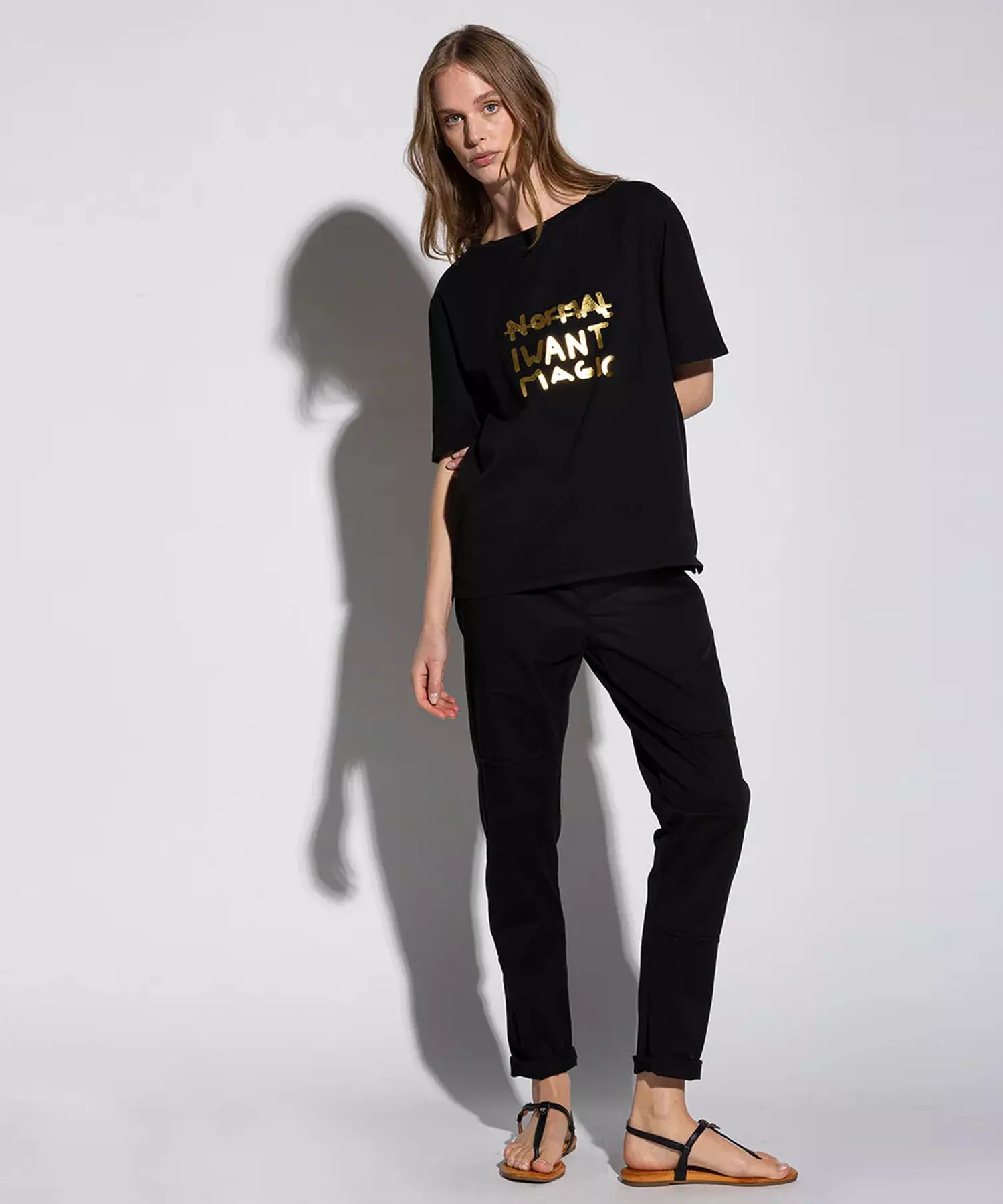 YOU TOO Hose im Materialmix - YOU TWO