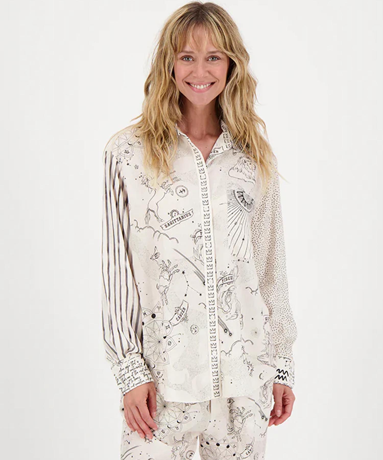 ME369 Bluse Isabel aus Leinen-Viskose
