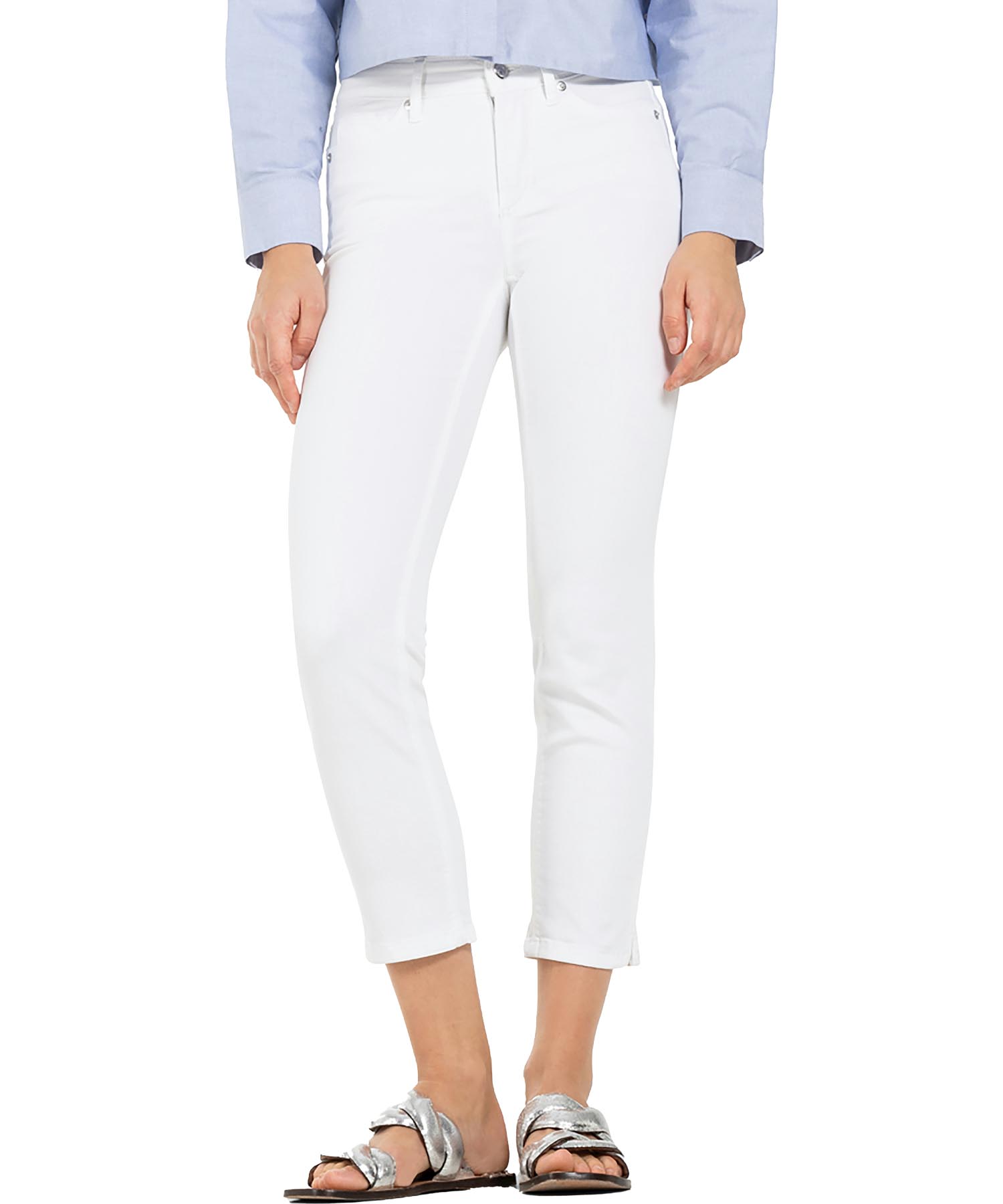 Cambio Jeans Piper short | Slim Fit Jeans in weiss für stilvolle Looks