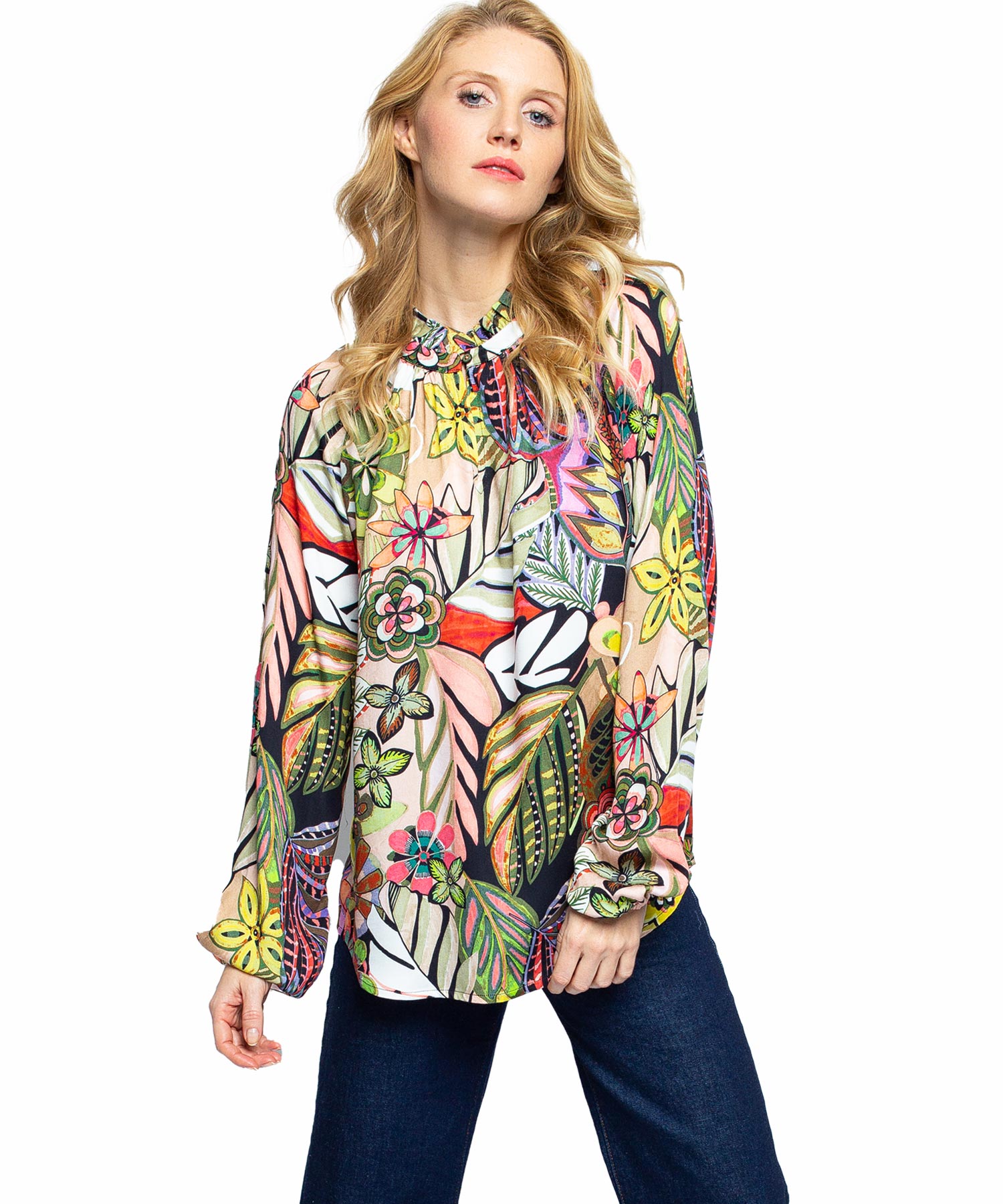 Emily van den Bergh  Bluse im Flower Print