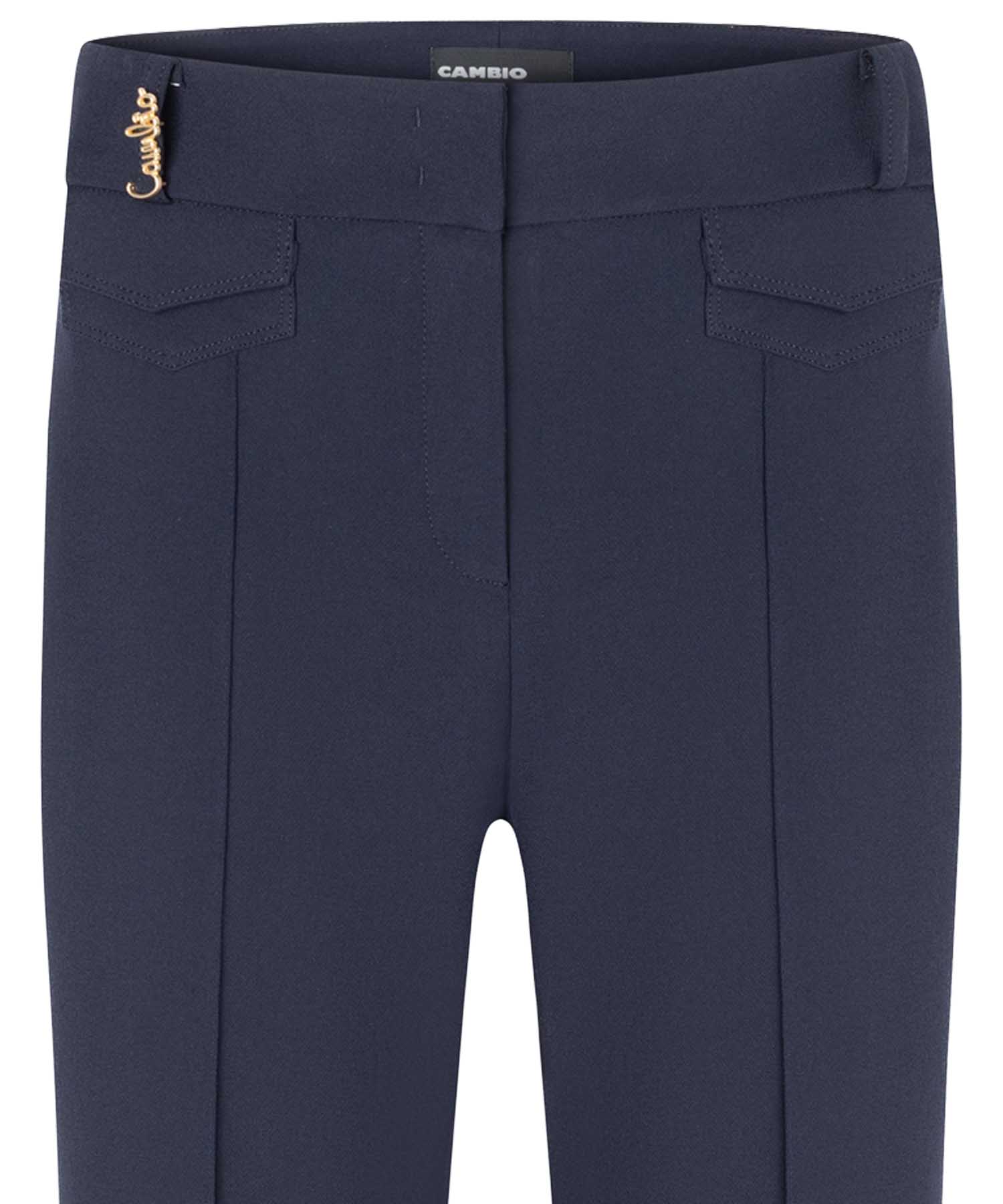Cambio Hose Fawn Pocket Dark Navy | Elegante Damenhose