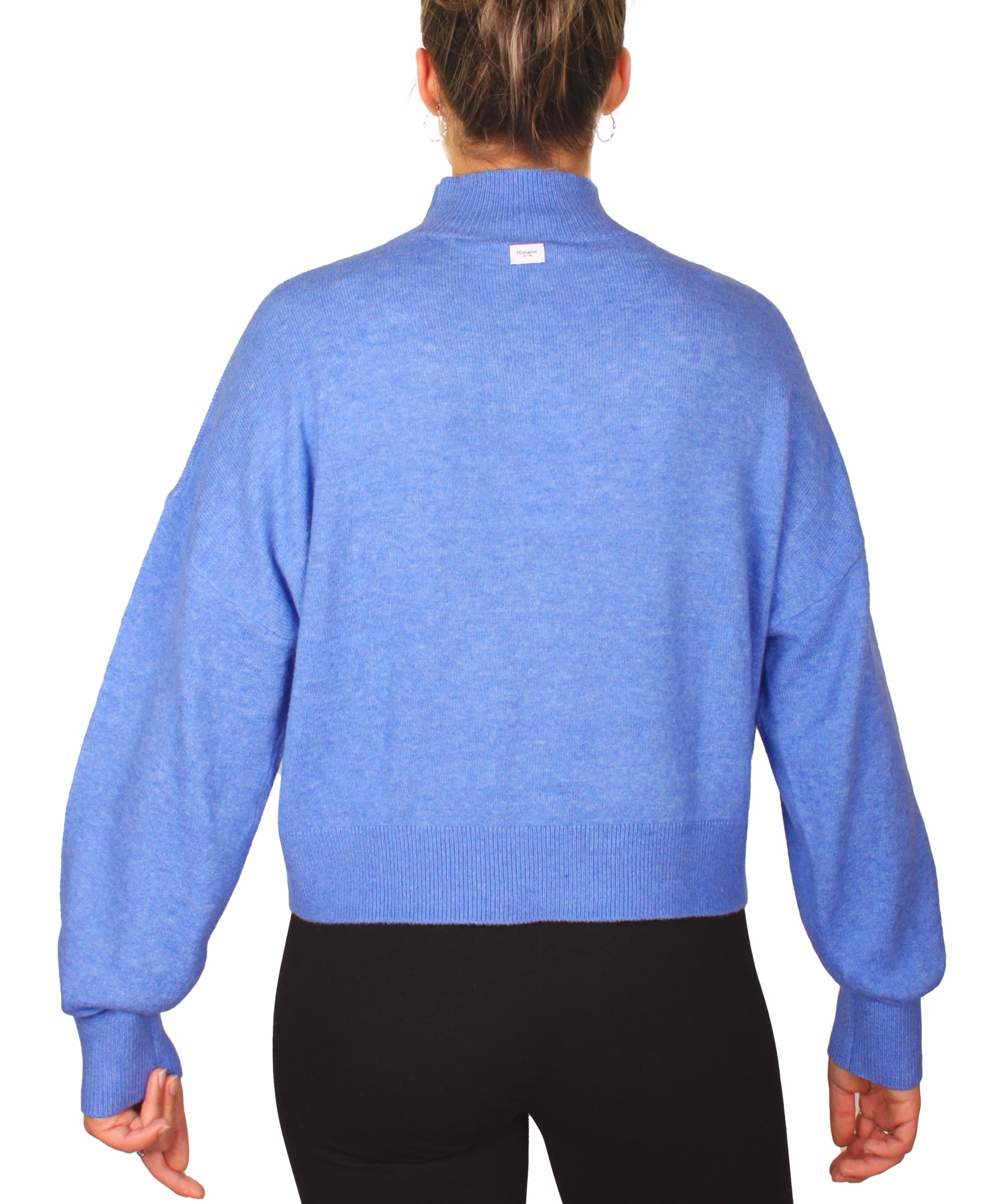 Penn and Ink kurzer und lässiger Pullover mit Stehkragen