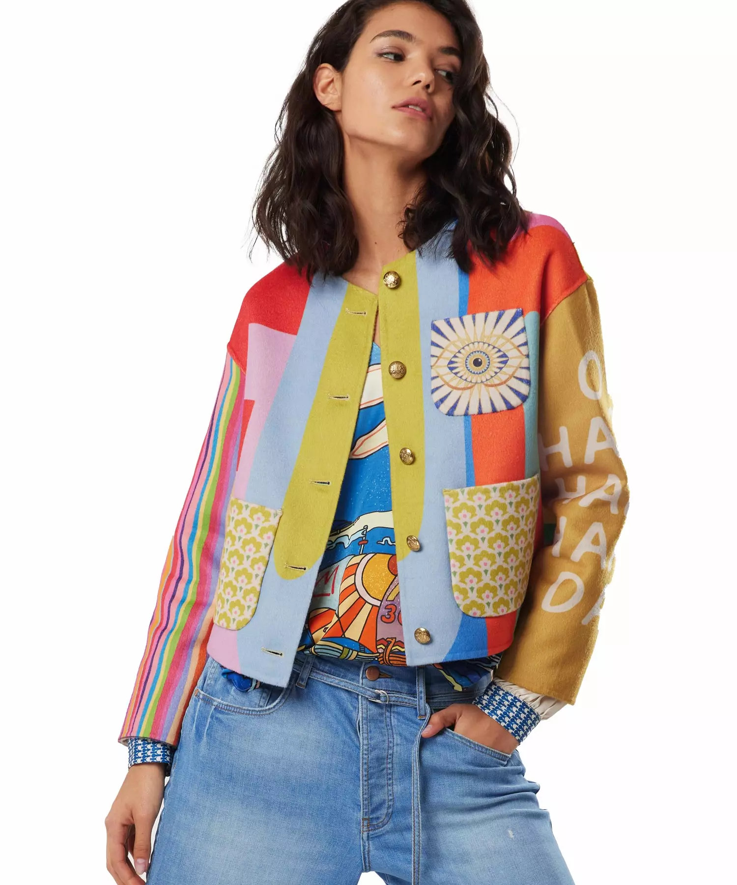 ME369 Jacke Elsa im Patchwork Stil