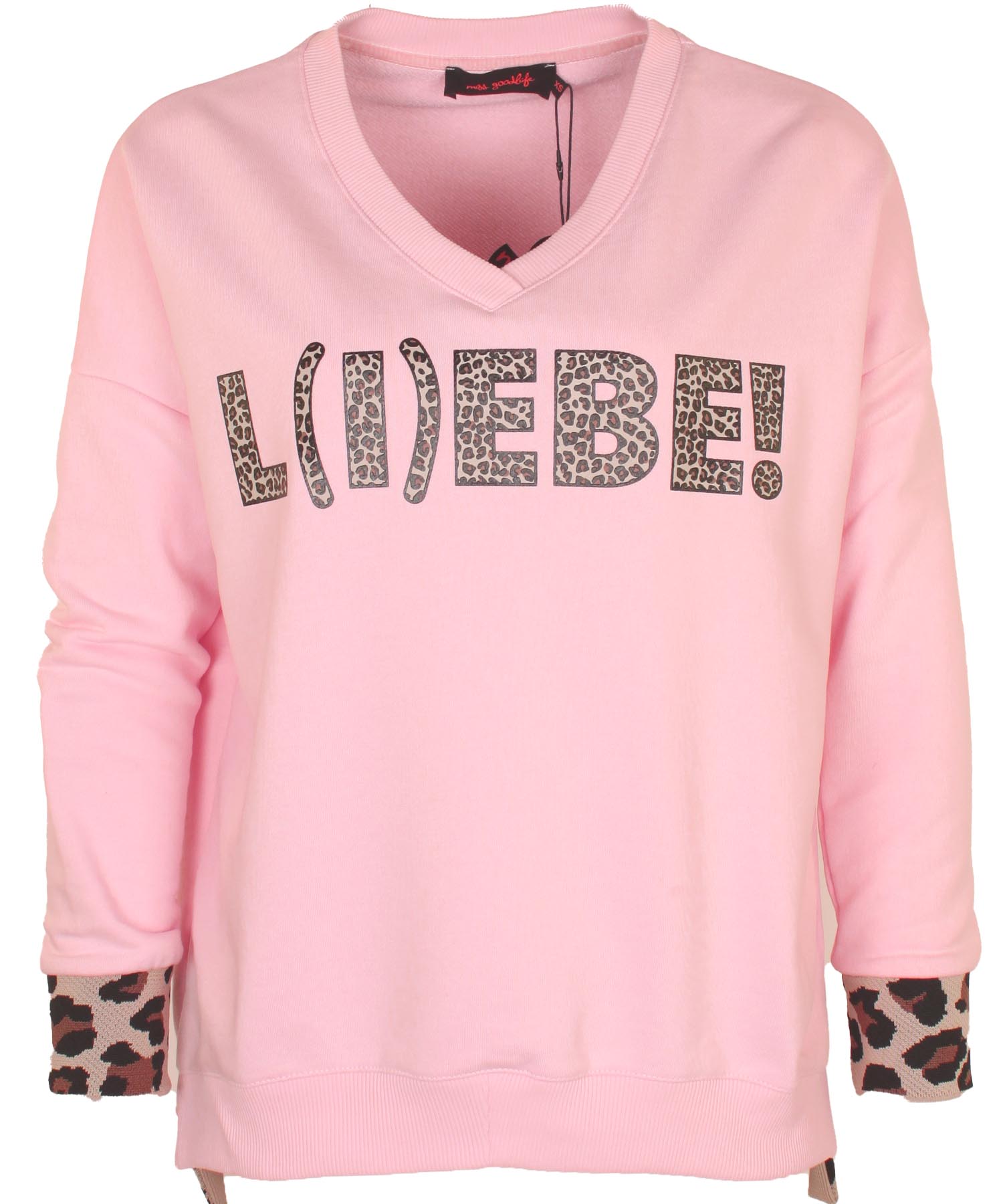 Miss Goodlife Sweat Leo Liebe in rosé