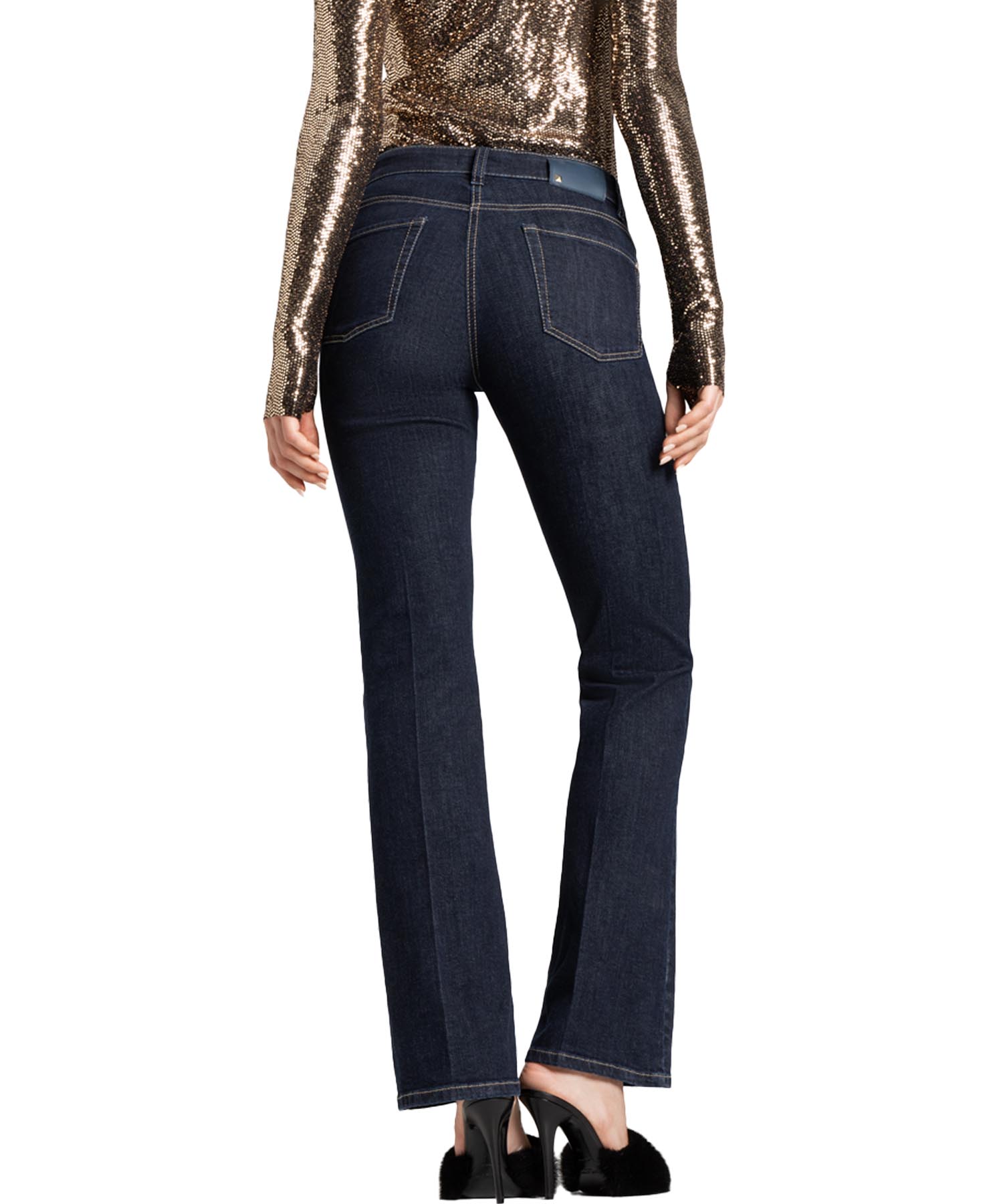 Cambio Jeans Paris flared in dark denim