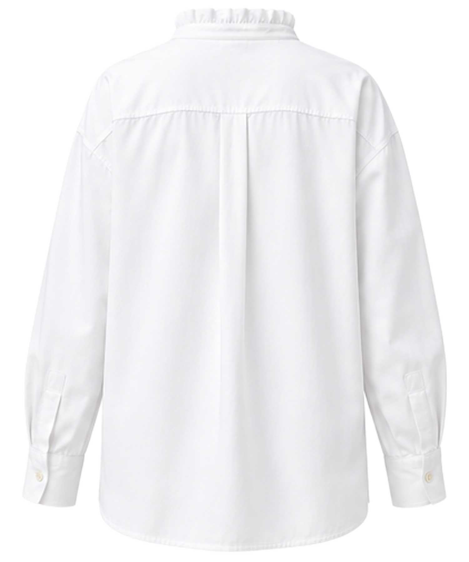 NARLI COLLECTION Oversize-Bluse in Weiß aus reiner Baumwolle