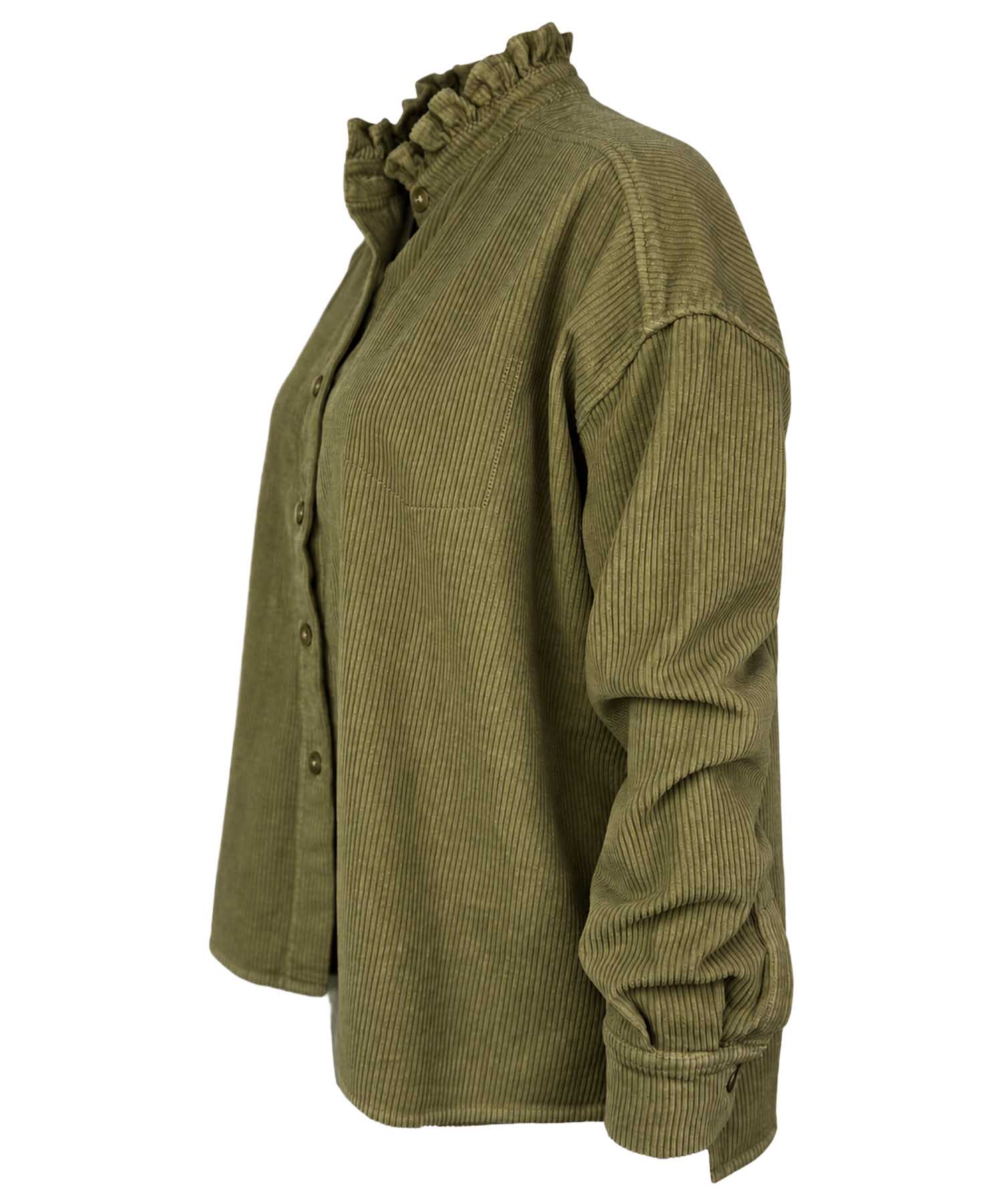 Narli Collection Cordbluse im lässigen Oversize-Look
