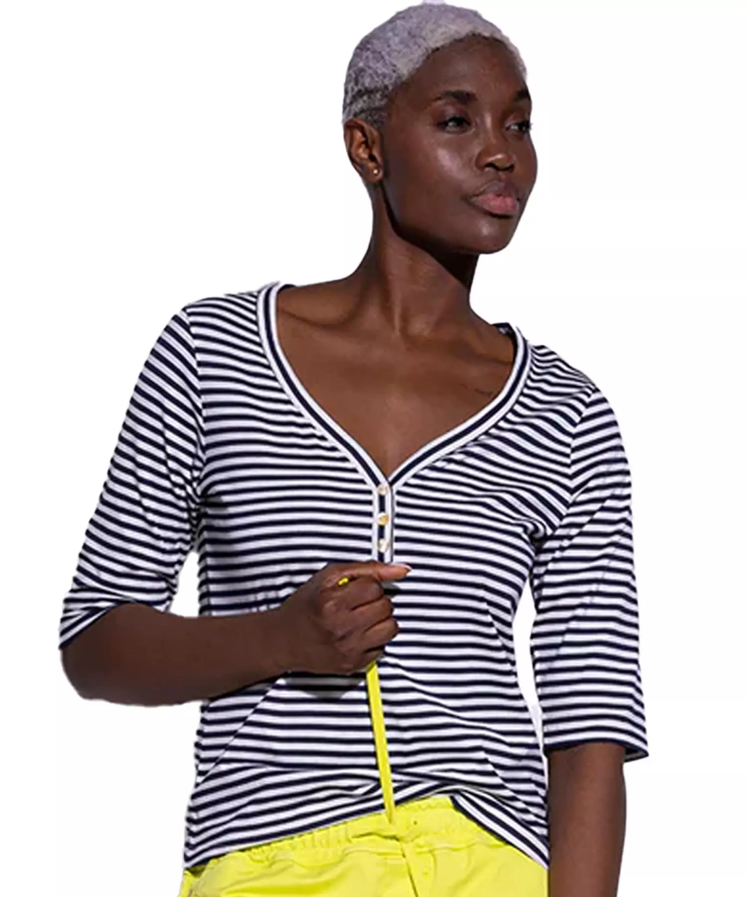 You Too modernes Shirt im Streifendessin