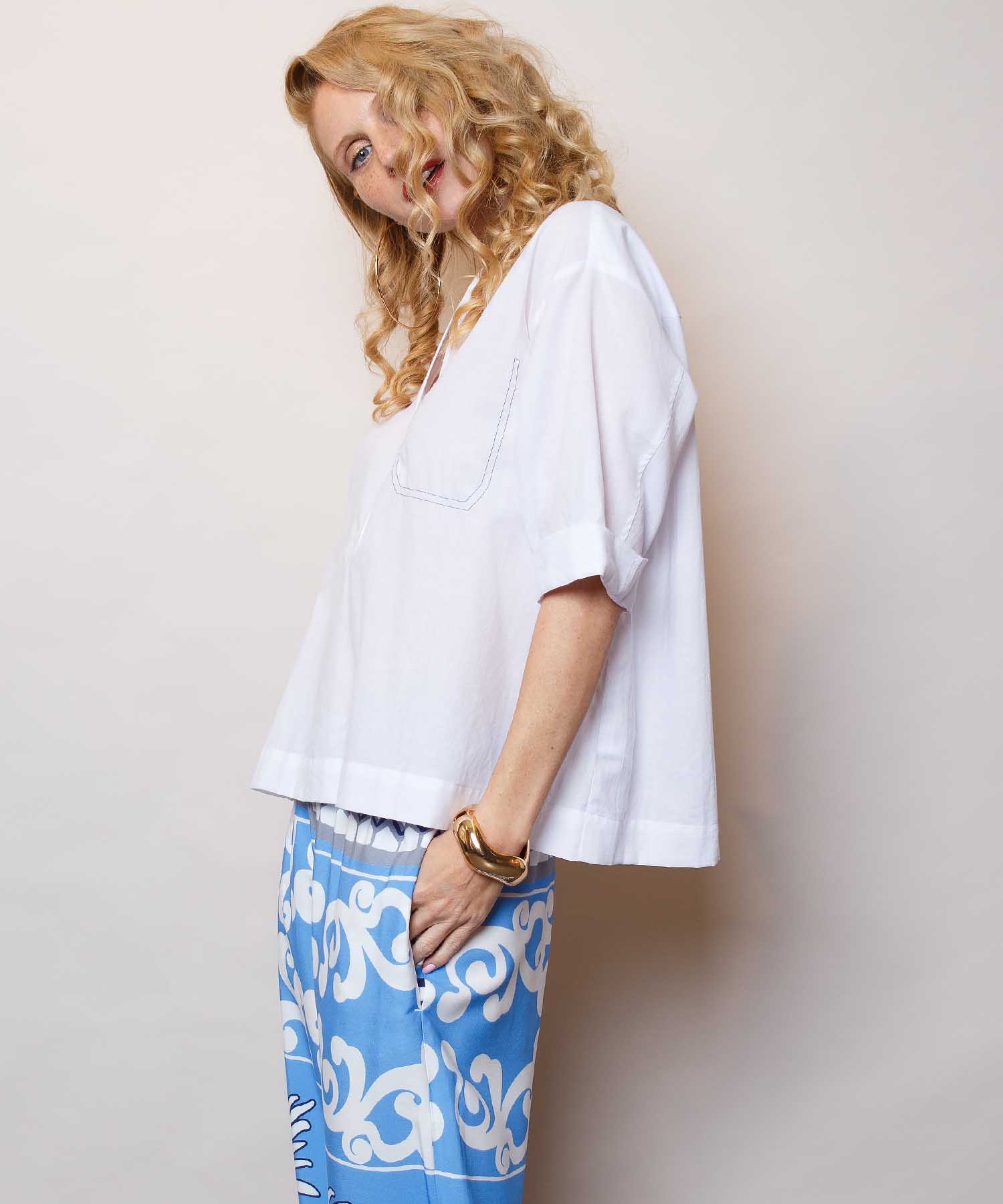 Emily van den Bergh lässige Shirtbluse