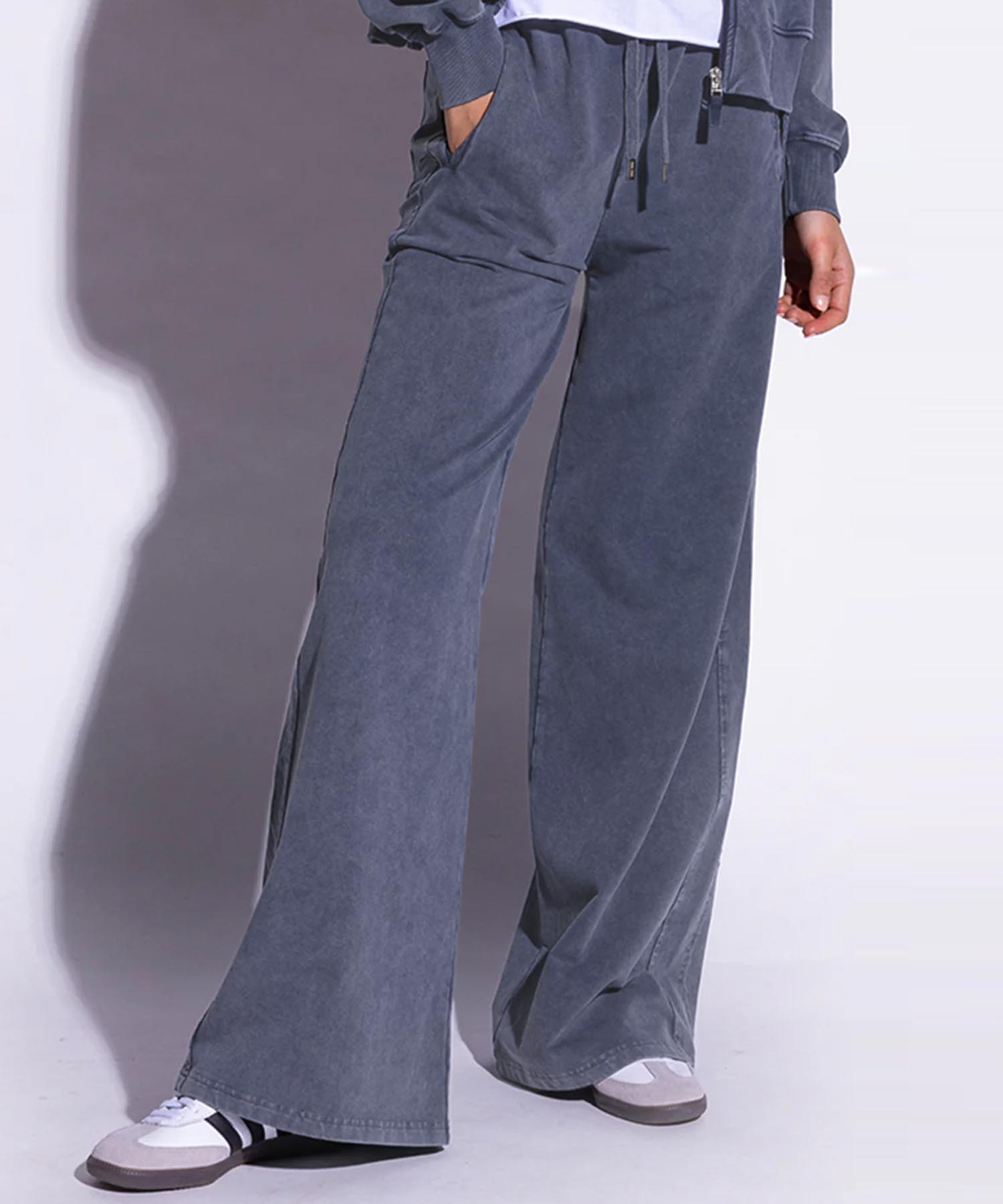 Hose Kim Jogpant in gewaschenem blau-grau