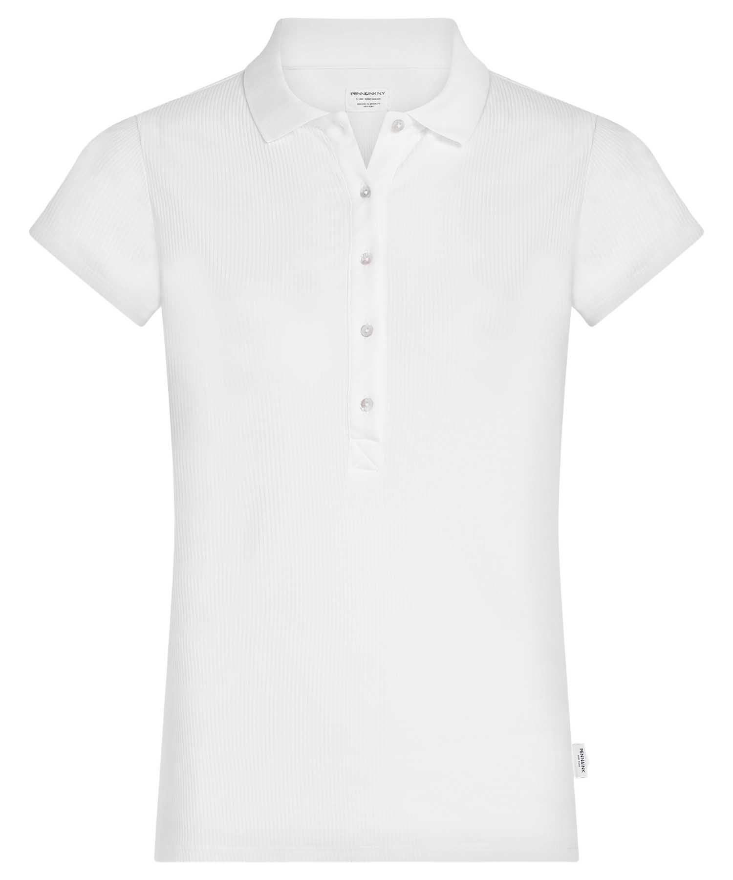 PENN&INK N.Y Poloshirt in weiss – Modernes Basic mit Komfort