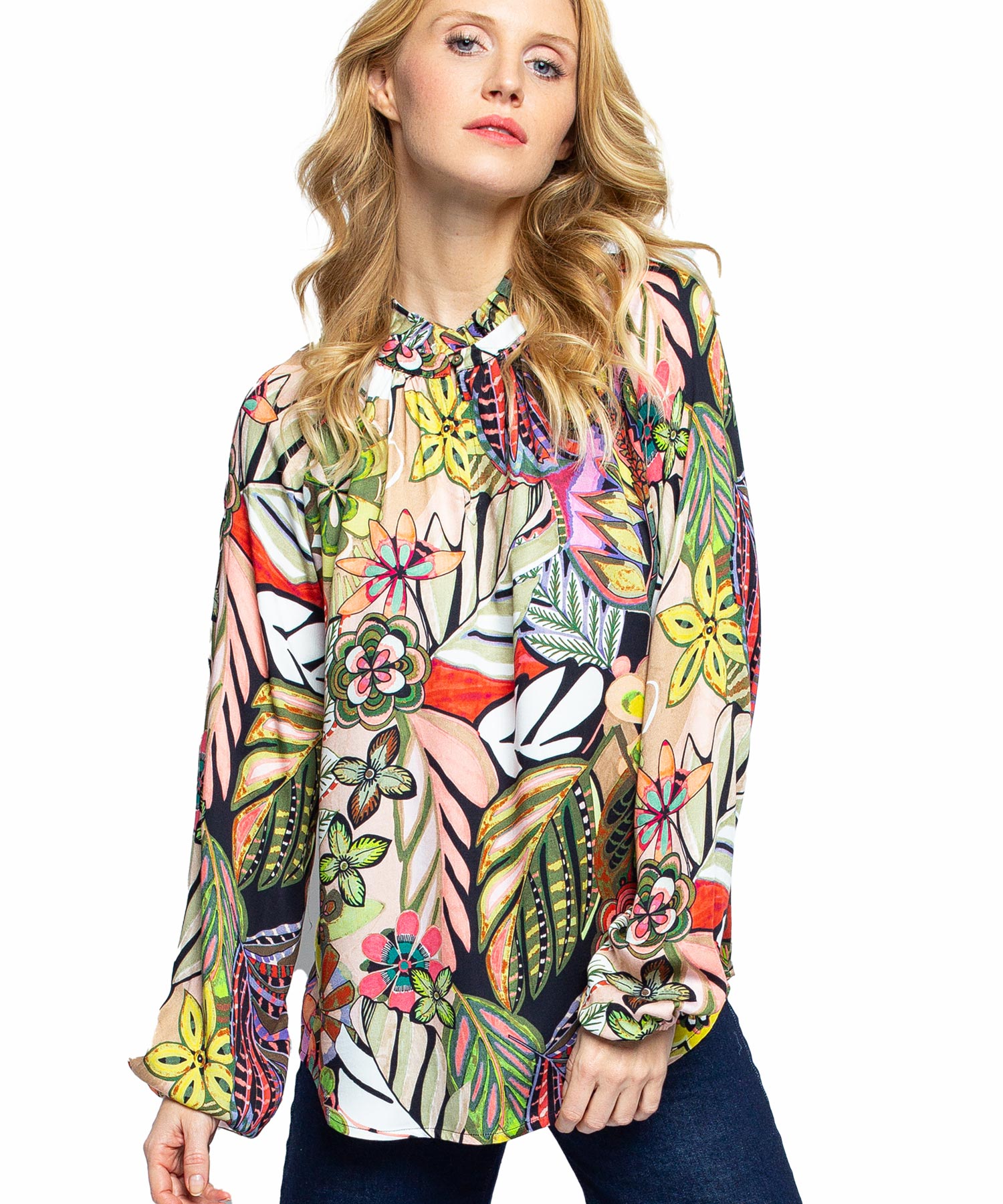 Emily van den Bergh  Bluse im Flower Print