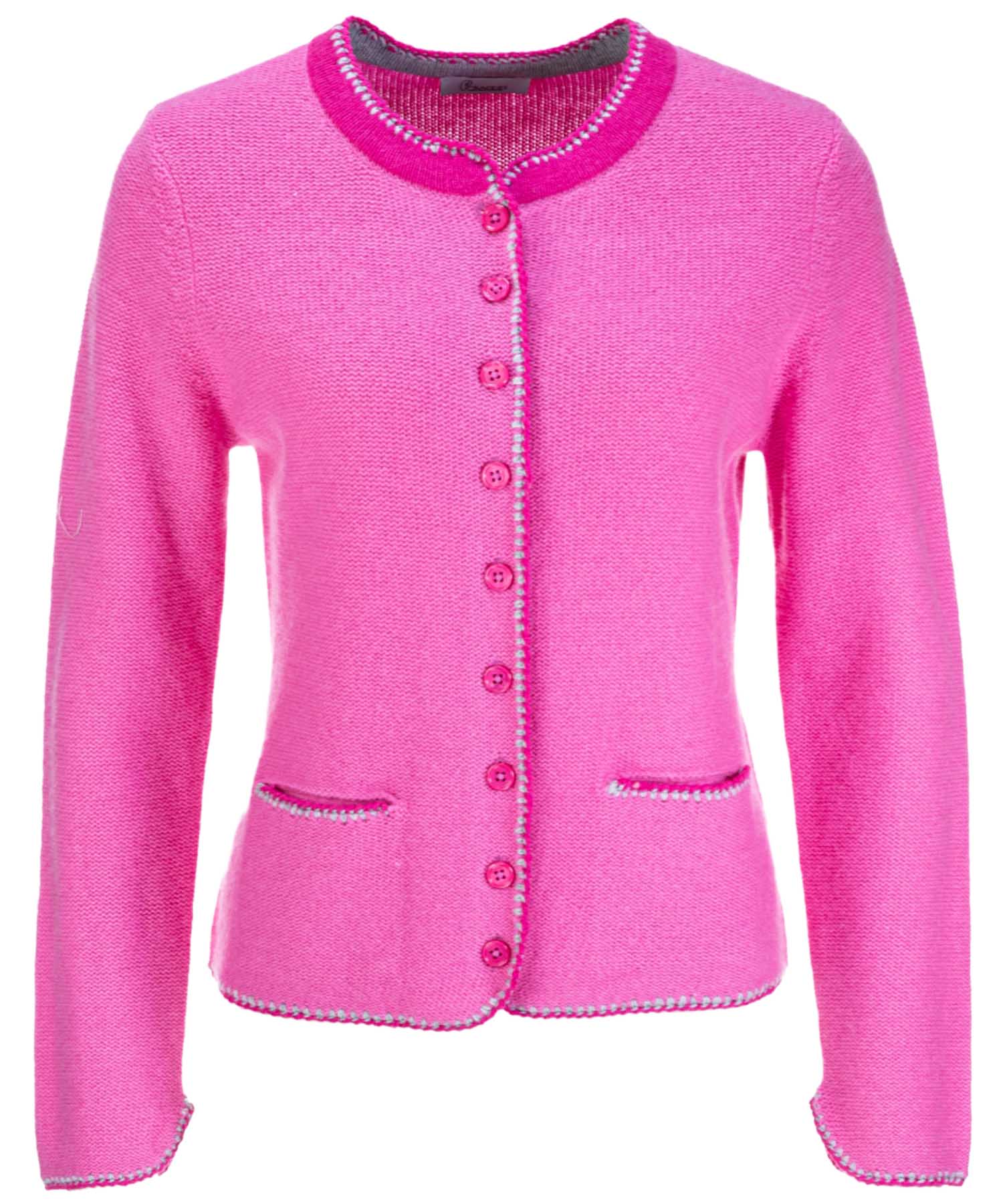 Princess goes Hollywood Cardigan aus Wolle-Cashmere in pink