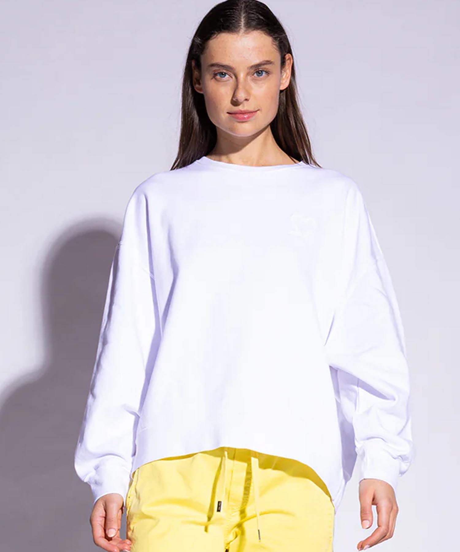 You Too Sweatshirt Tessa aus Baumwolle in weiss