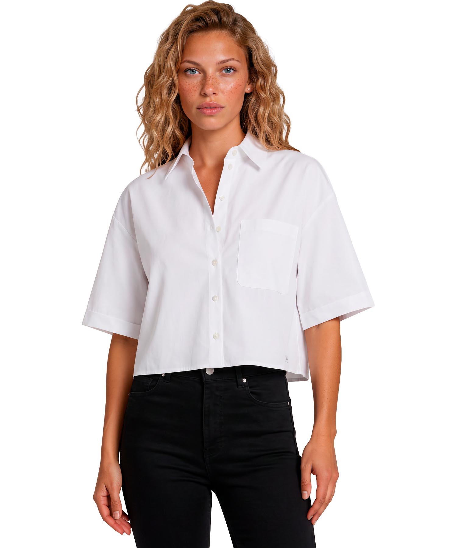 PENN&INK N.Y lässige Sommerbluse in Weiß aus Reisequalität | Modehaus Wörmann