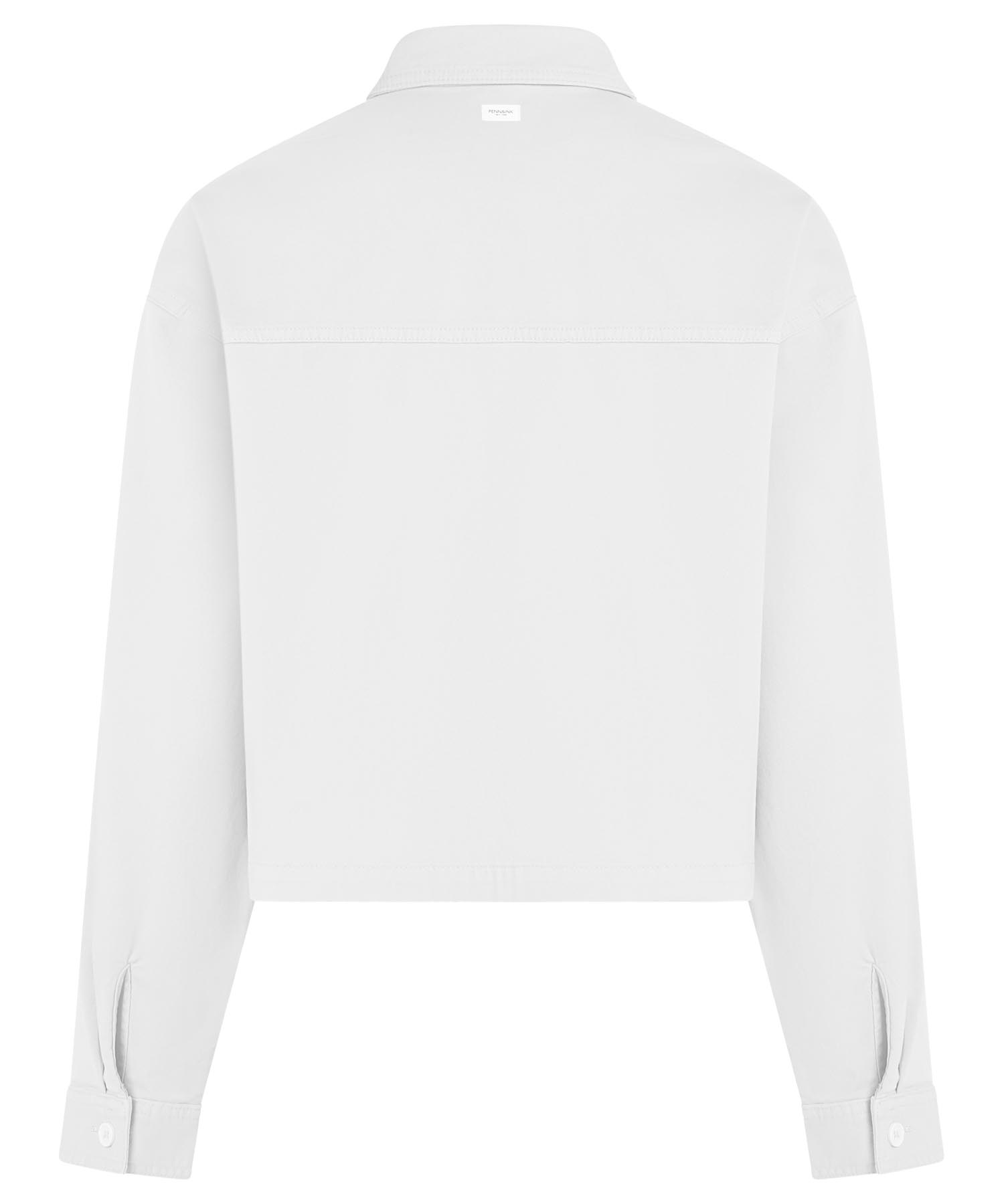 PENN&INK N.Y Jeansjacke in weiss oversized